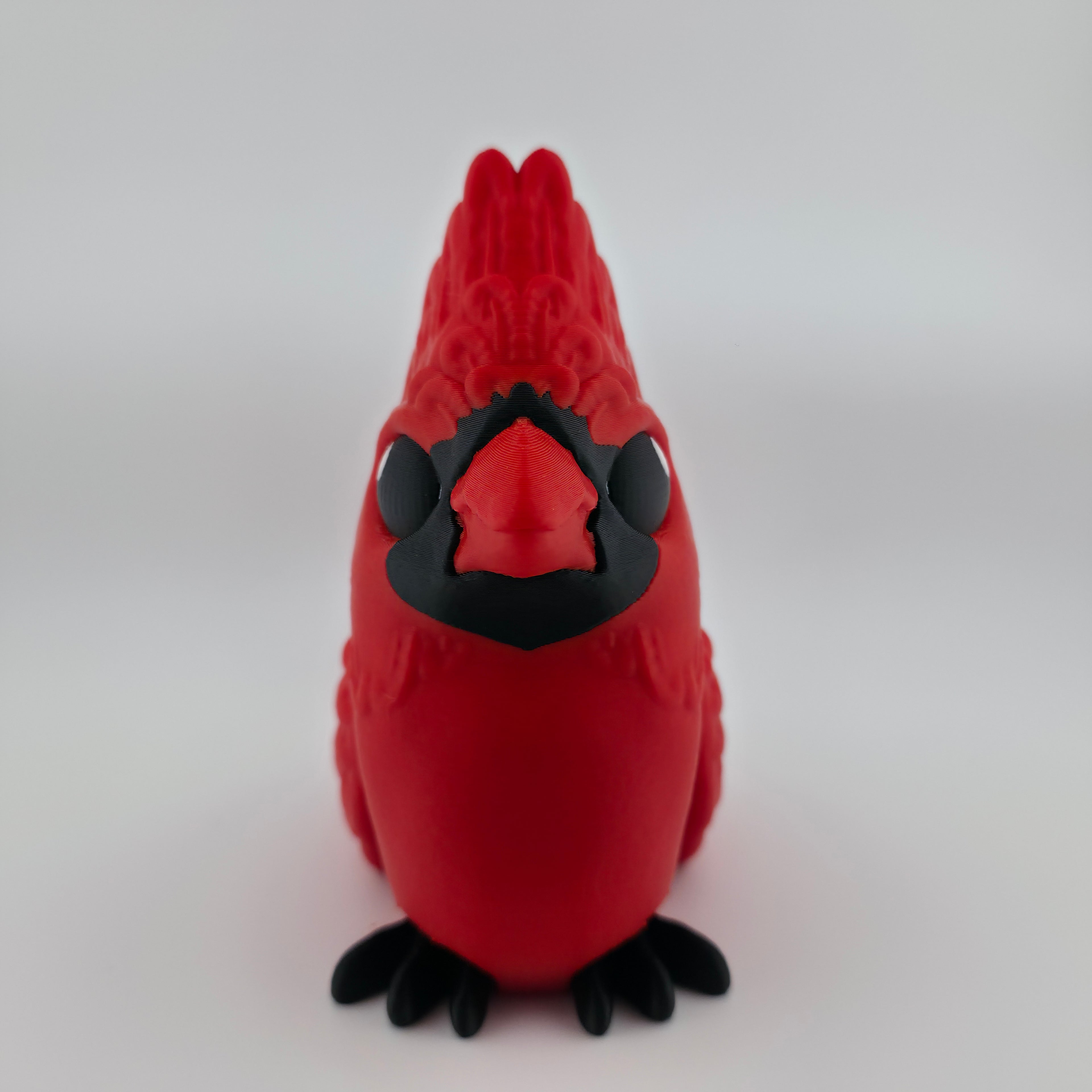 Cardinal | Articulated Red Bird Figurine | 3D Printed Collectible