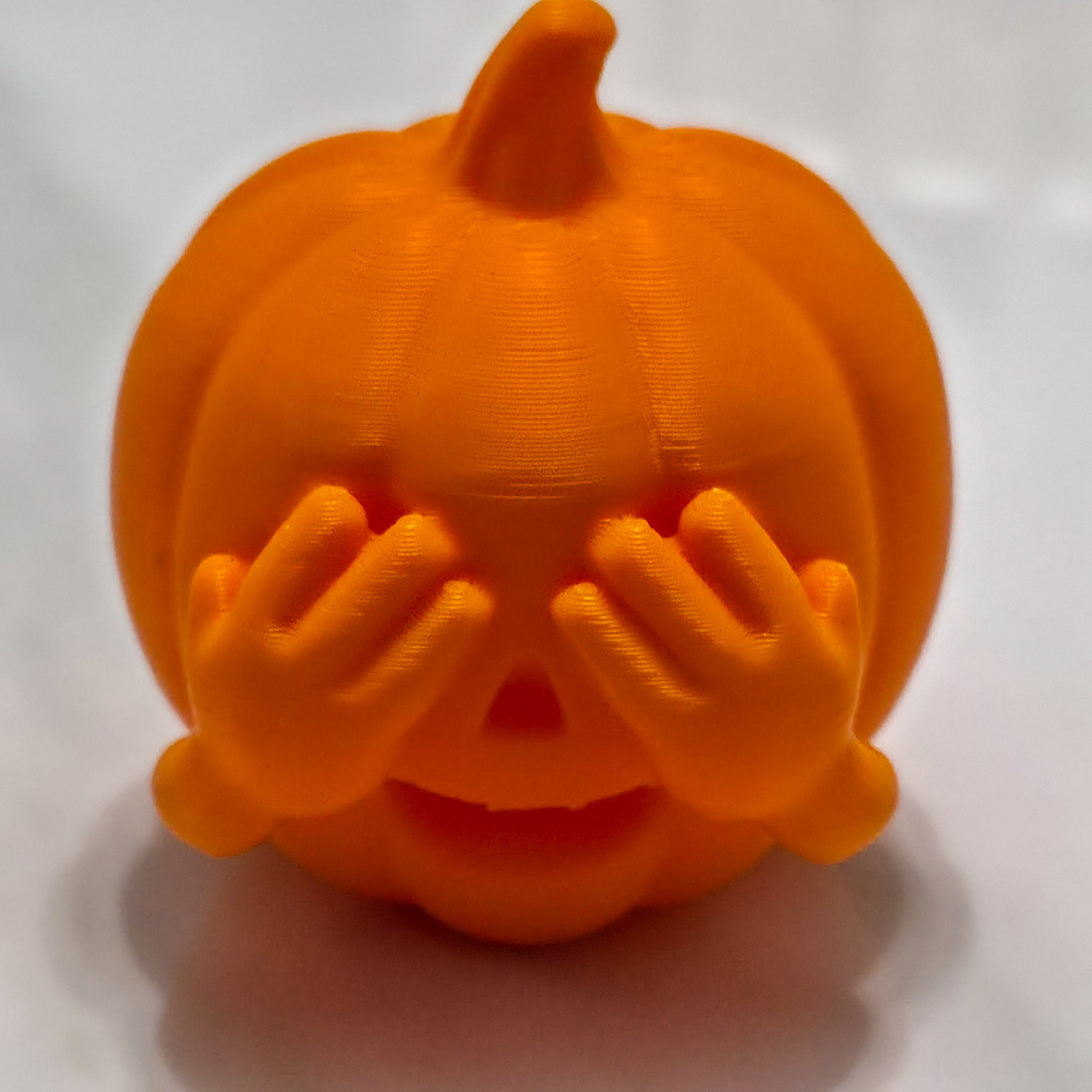 3 Wise Pumpkins Set | See No Evil Pumpkin Trio | Cute Halloween Desk Decor