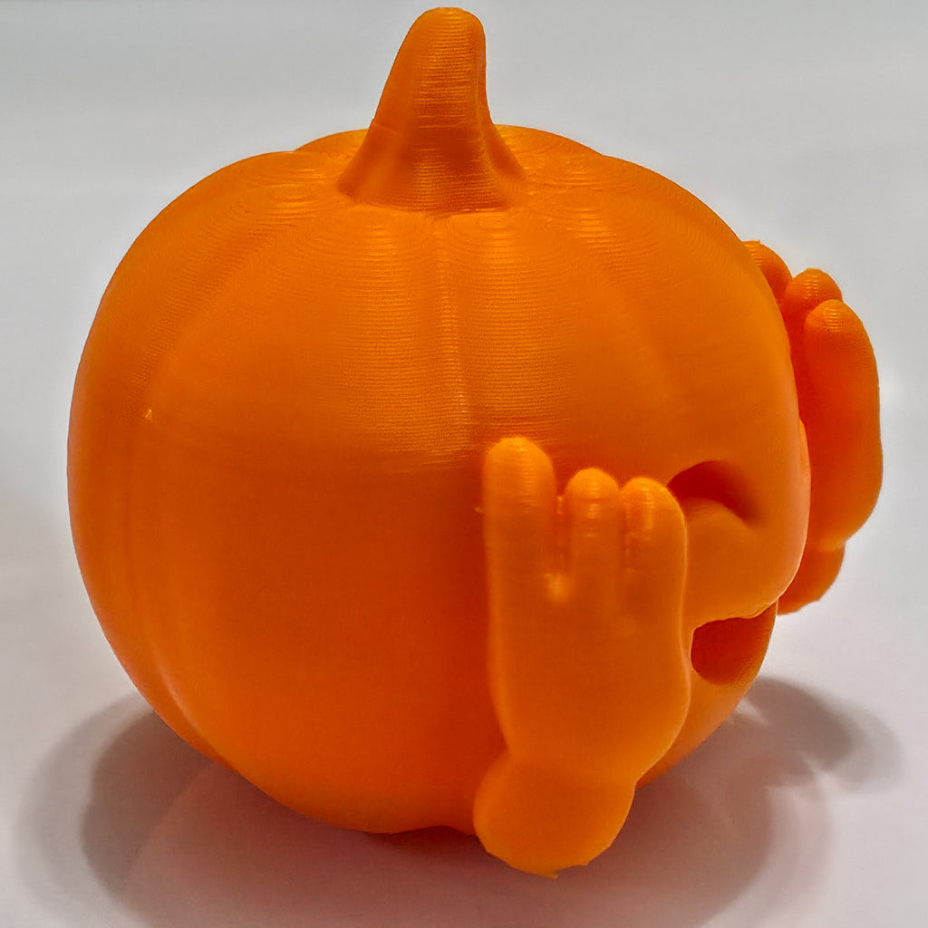 3 Wise Pumpkins Set | See No Evil Pumpkin Trio | Cute Halloween Desk Decor