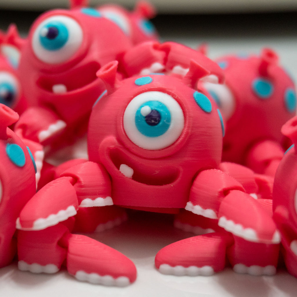 Cyclops Crawler (Flexi Squid) | Spinning Alien Fidget Toy