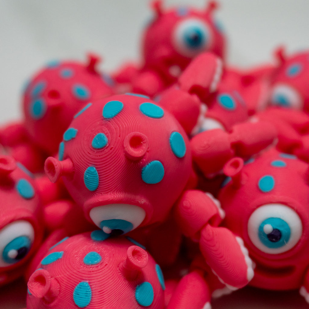 Cyclops Crawler (Flexi Squid) | Spinning Alien Fidget Toy