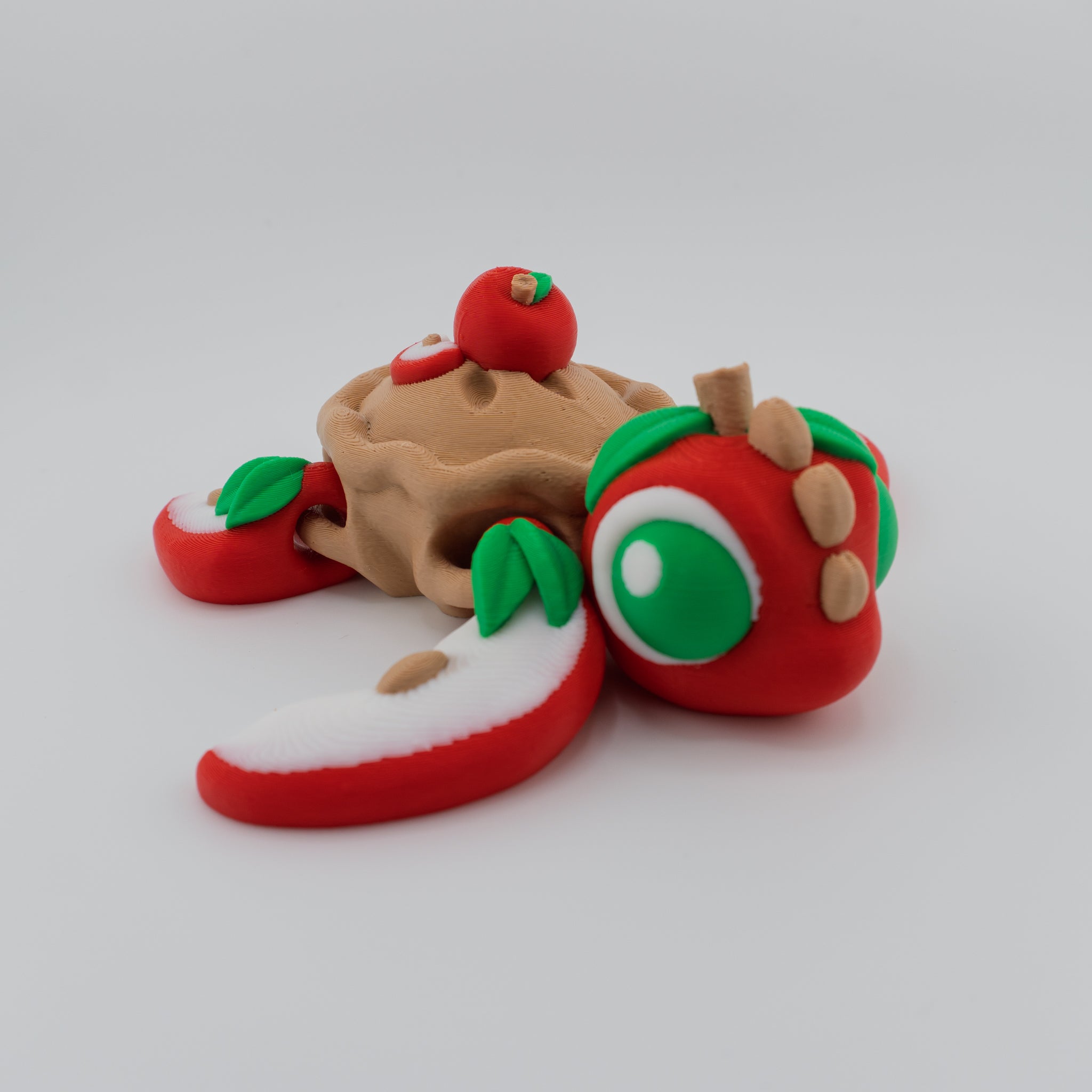Apple Pie Turtle – Articulated | 3D Printed Collectible