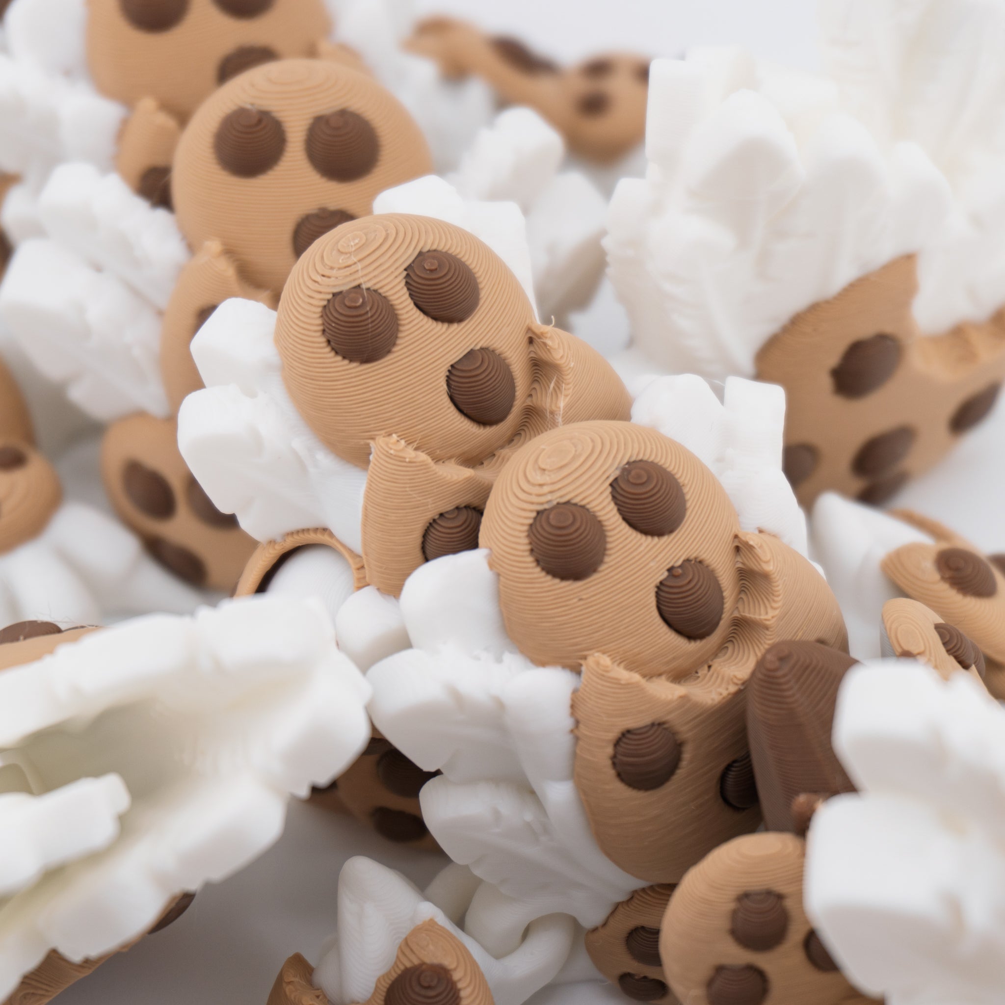 Chocolate Chip Cookie Dragon | Articulated Adult & Baby Versions | Expanding Wings