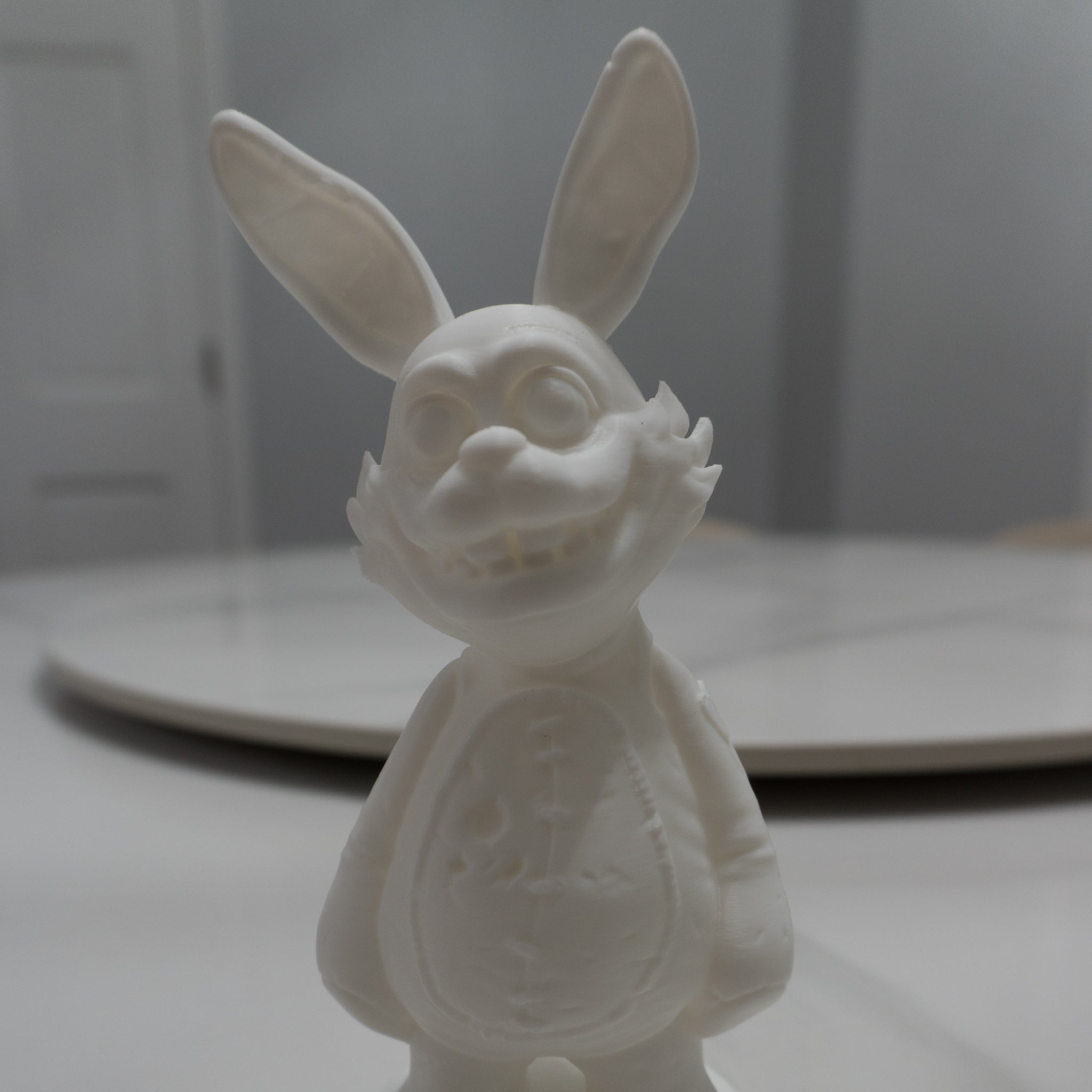 Creepy Bunny Figurine | 3D Printed Horror Display
