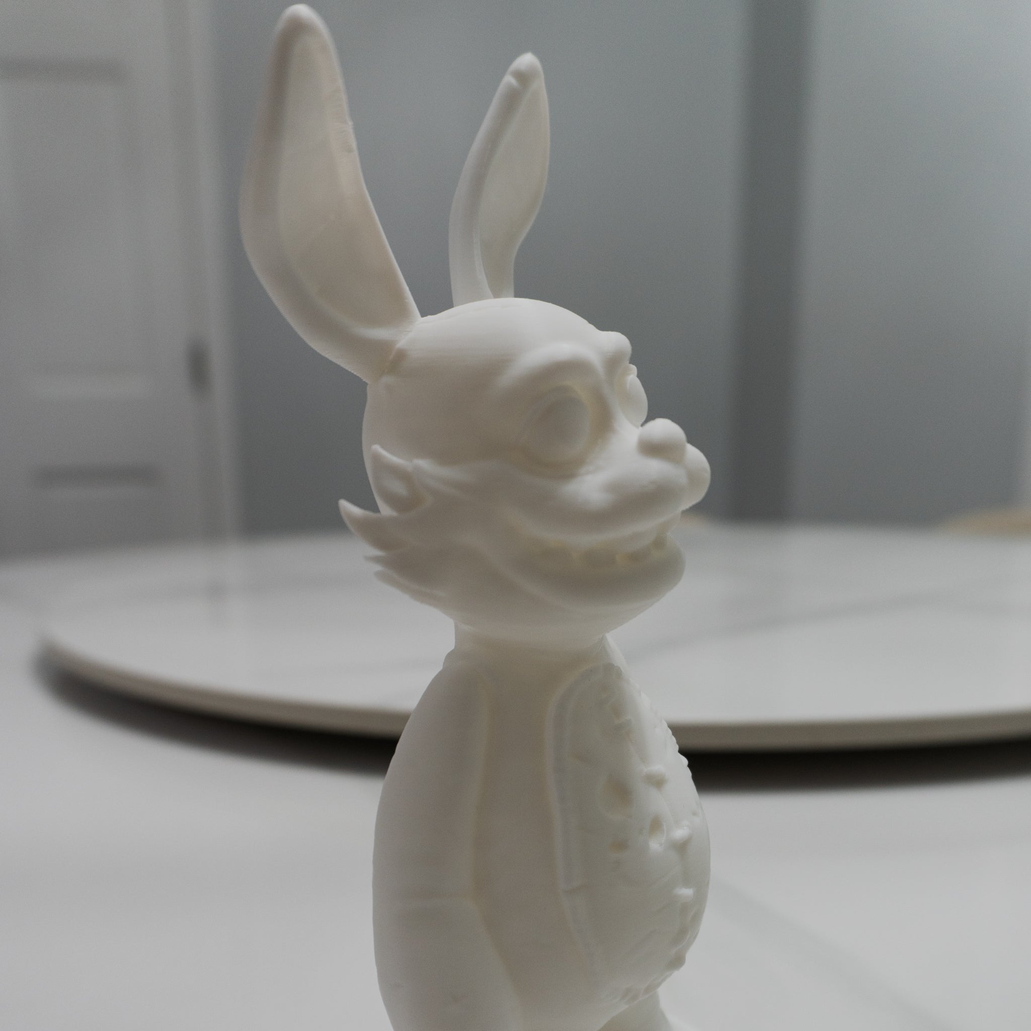 Creepy Bunny Figurine | 3D Printed Horror Display