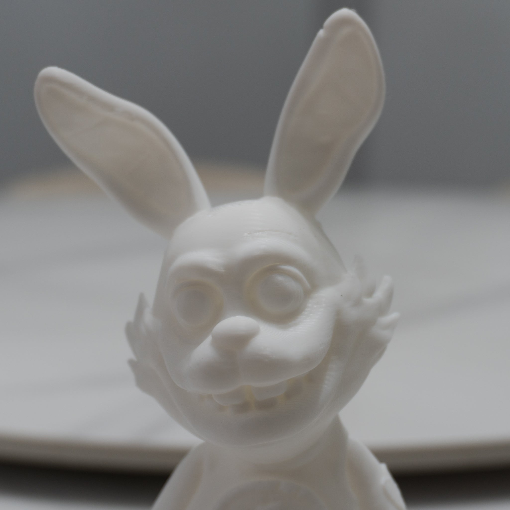 Creepy Bunny Figurine | 3D Printed Horror Display
