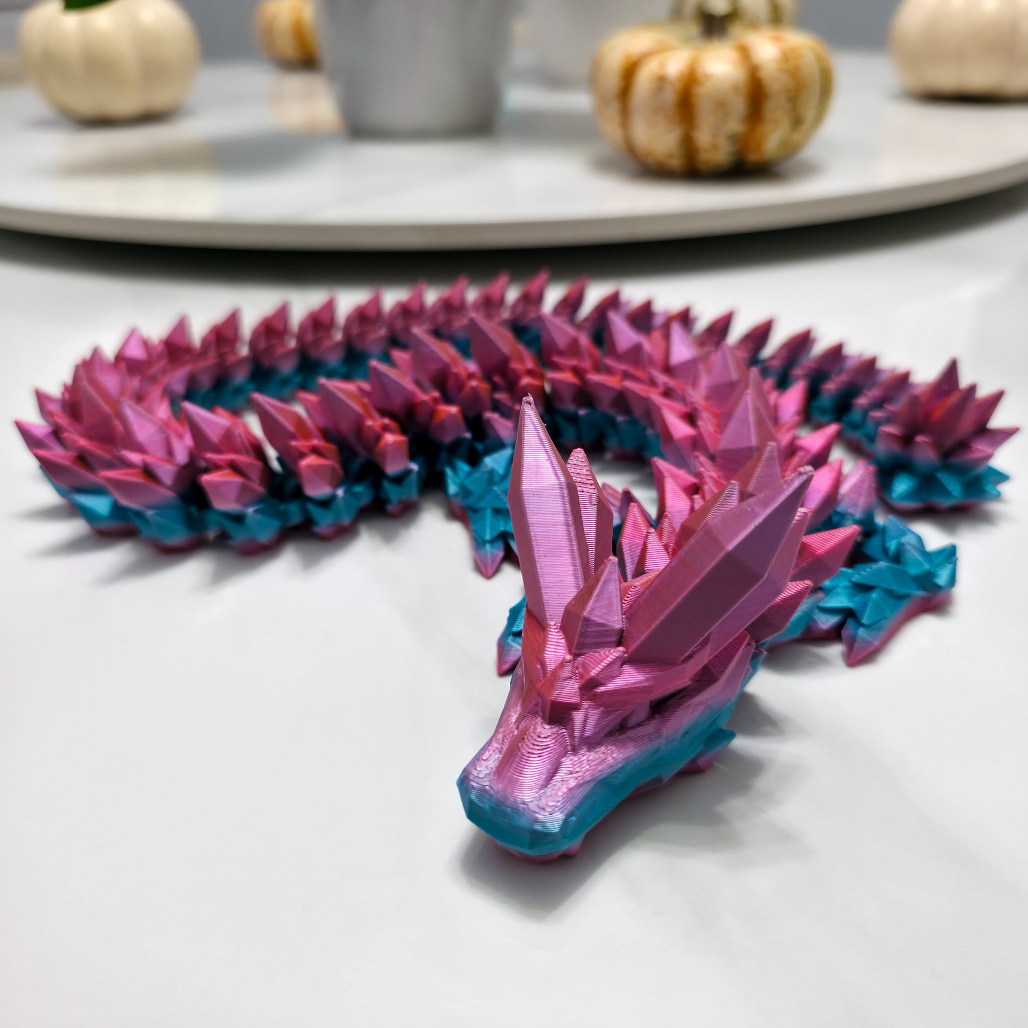 Crystal Dragon 2025 | Articulated Cinderwings Dragon | Fantasy Desk Display Figure