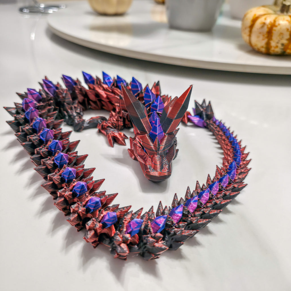 Crystal Dragon OG | Articulated Cinderwings Dragon | Original Fantasy Display Figure