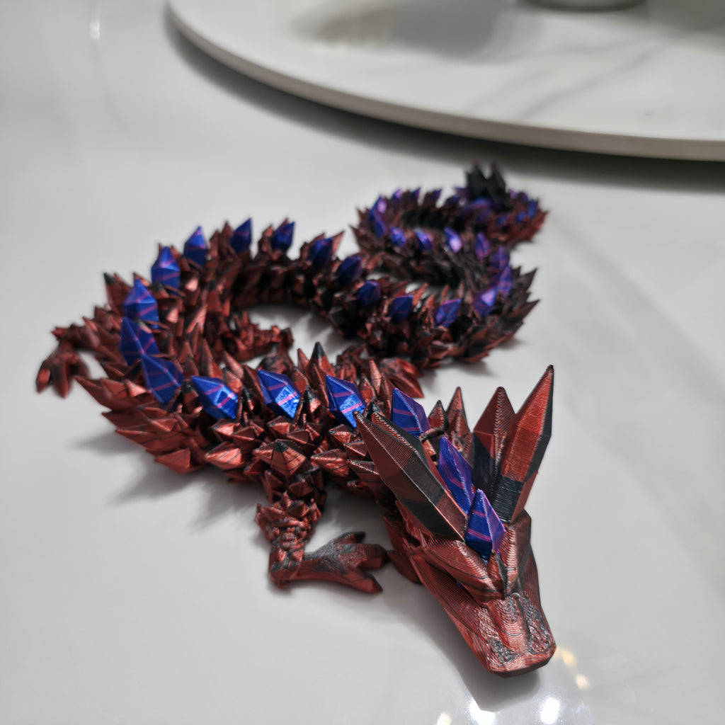 Crystal Dragon OG | Articulated Cinderwings Dragon | Original Fantasy Display Figure