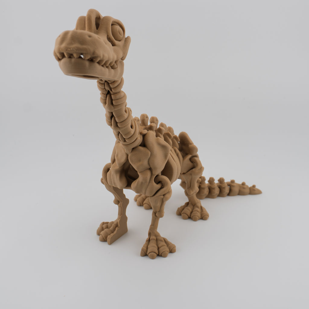 Flexi Skeleton Brachiosaurus | 3D Printed Fossil Collectible