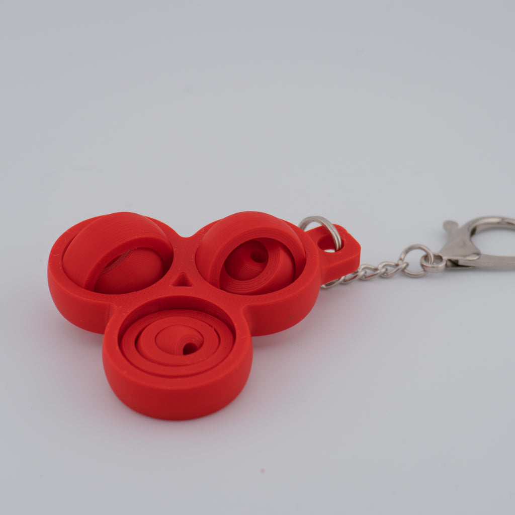 Triple Orbit Spinner | Bearing-Free Fidget Spinner Keychain