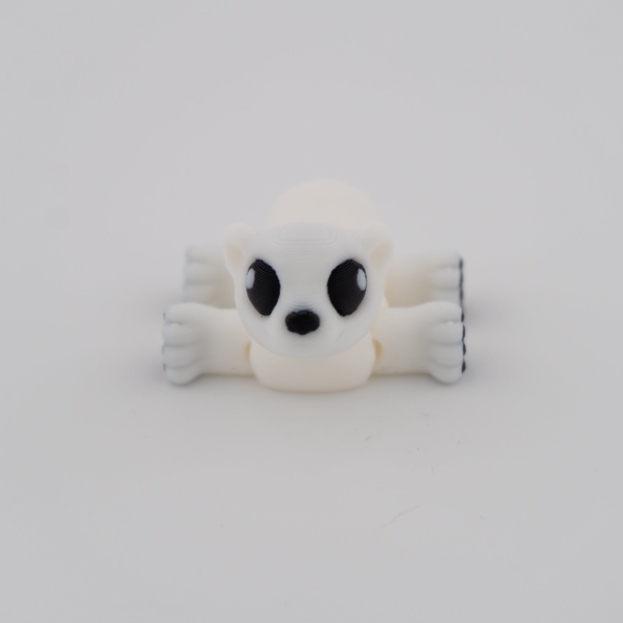 Hatchling Polar Bear – Mini Articulated Flexi Figure (With or Without Santa Hat)