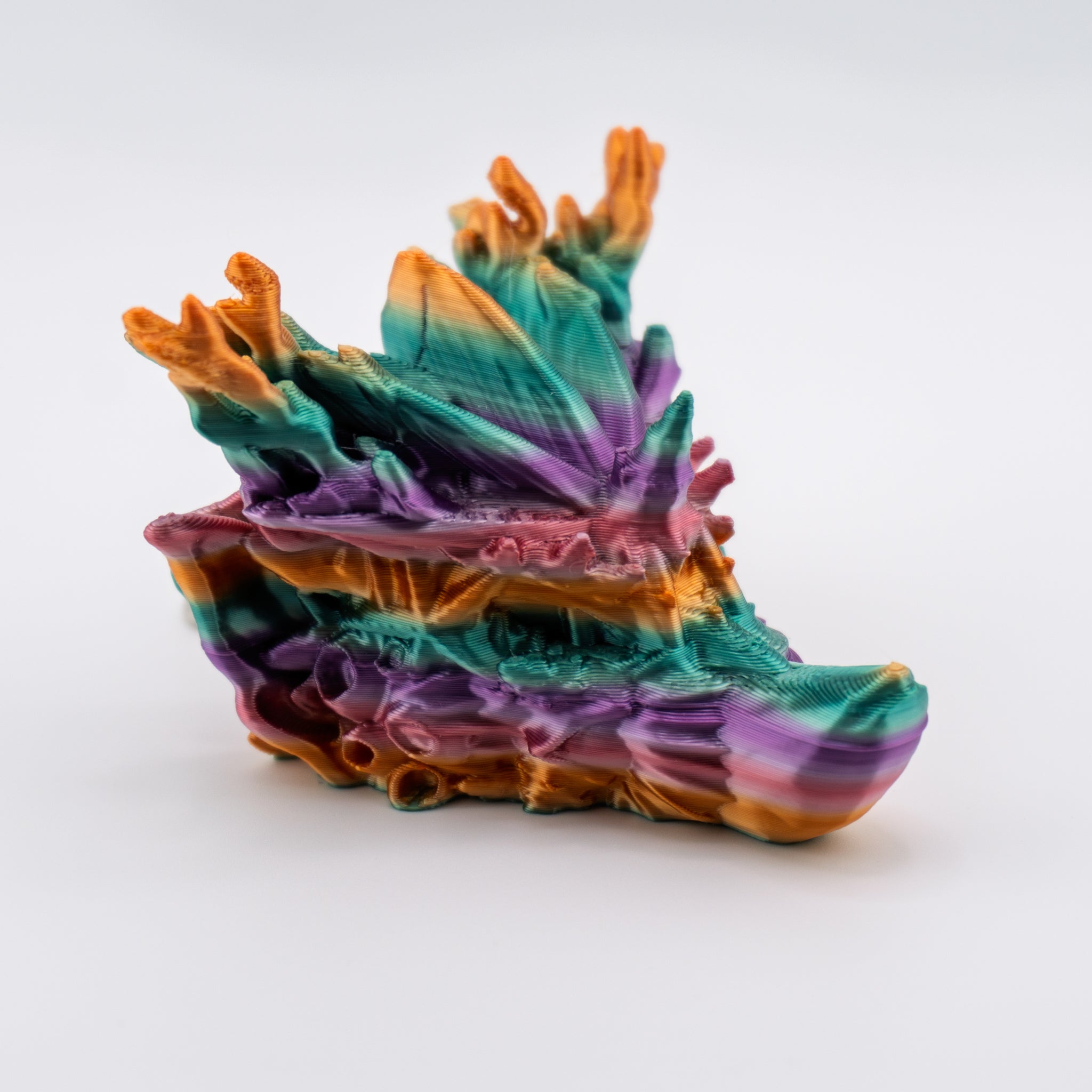 Dragon Head Keychain – 26 Variants | Silk Dawn Radiance | 3D Printed