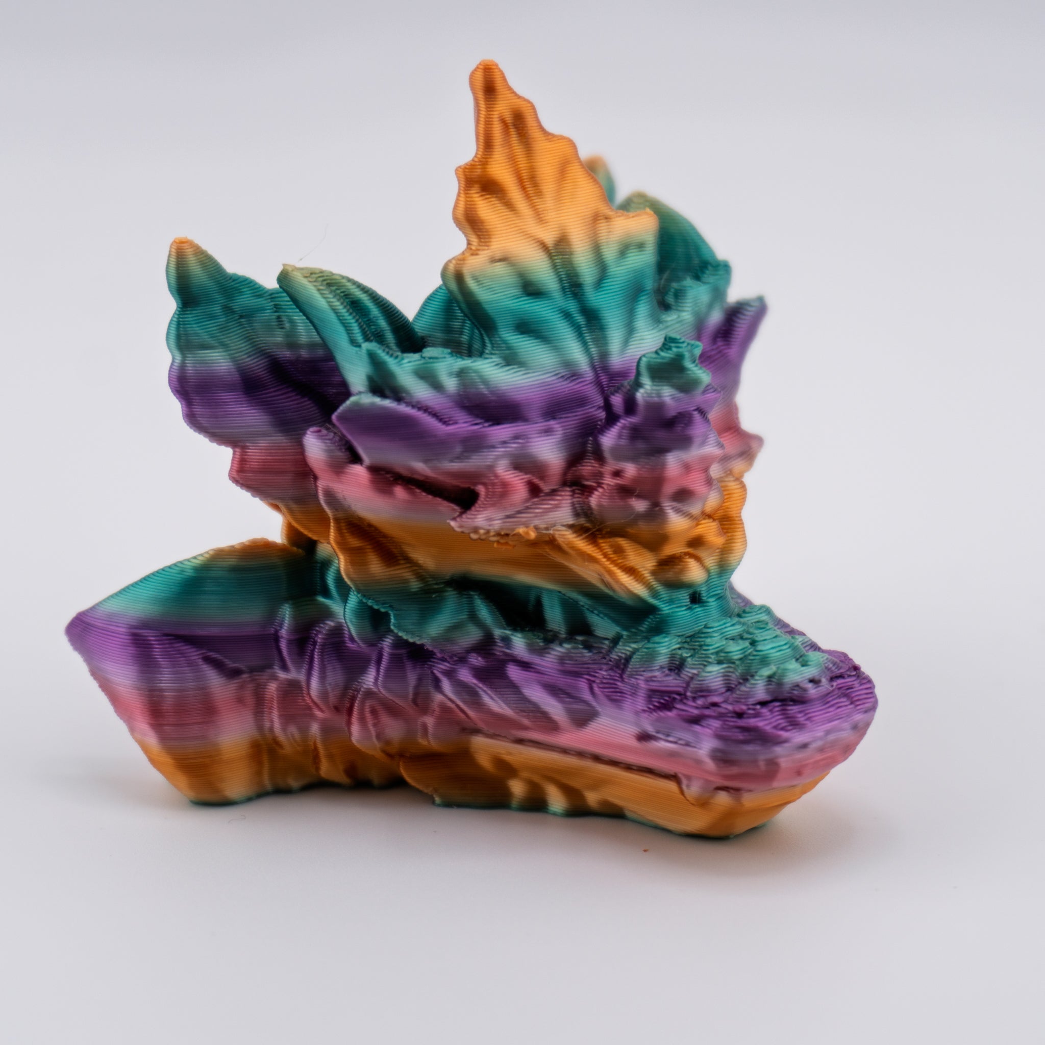 Dragon Head Keychain – 26 Variants | Silk Dawn Radiance | 3D Printed