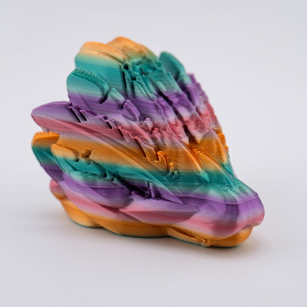 Dragon Head Keychain – 26 Variants | Silk Dawn Radiance | 3D Printed