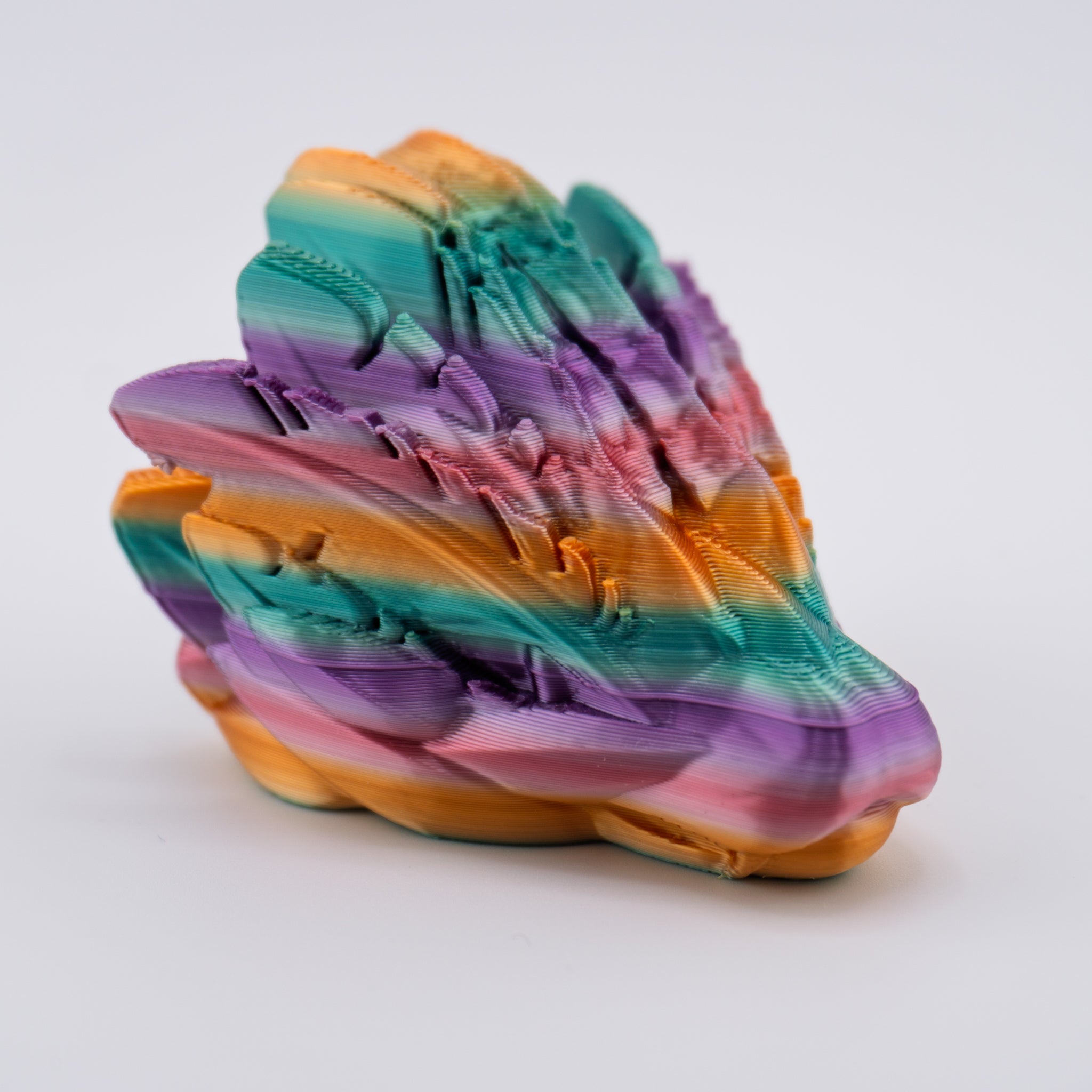 Dragon Head Keychain – 26 Variants | Silk Dawn Radiance | 3D Printed