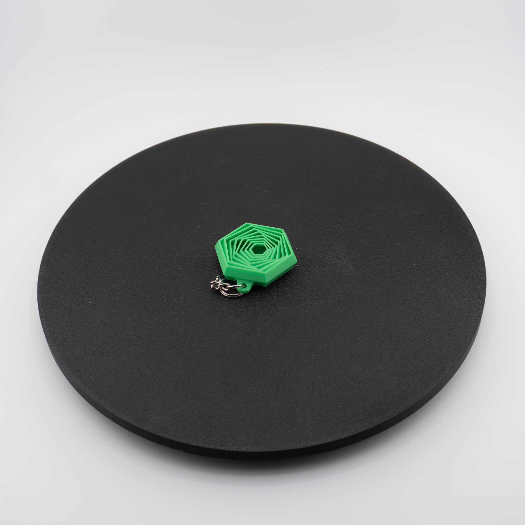 Fidget Hexagon Keychain | 1.75” 3D Printed Sensory Toy | Geometric Stress Reliever