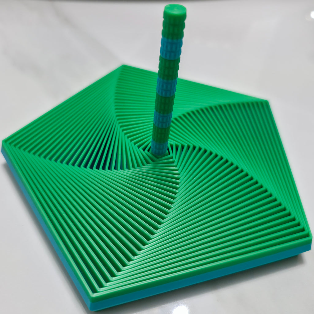 Expandable Fidget Pentagon Wand | Geometric Motion Desk Toy