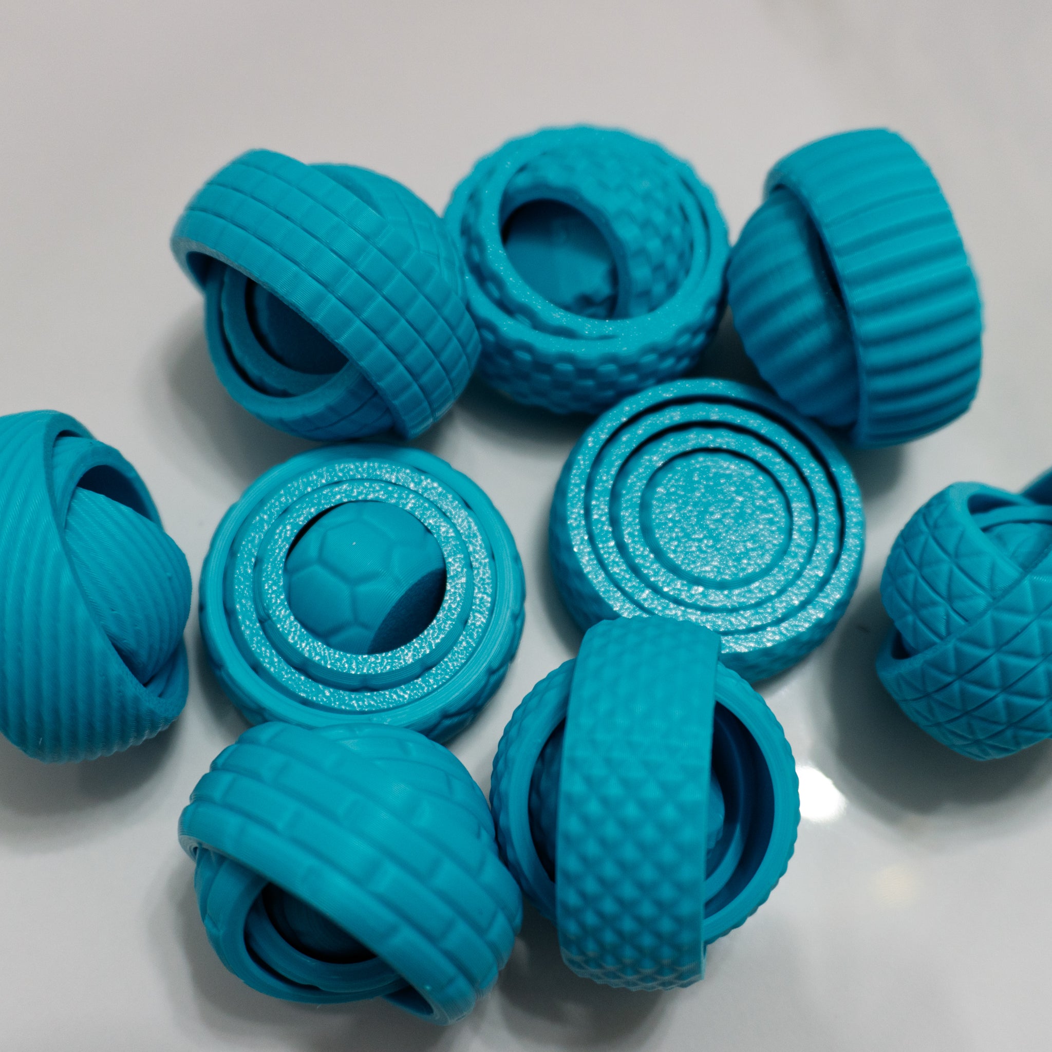 Textured Orbit Rings | Spinning Fidget Rings for Stress Relief