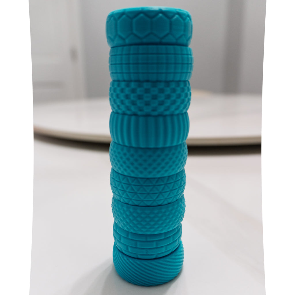 Textured Orbit Rings | Spinning Fidget Rings for Stress Relief