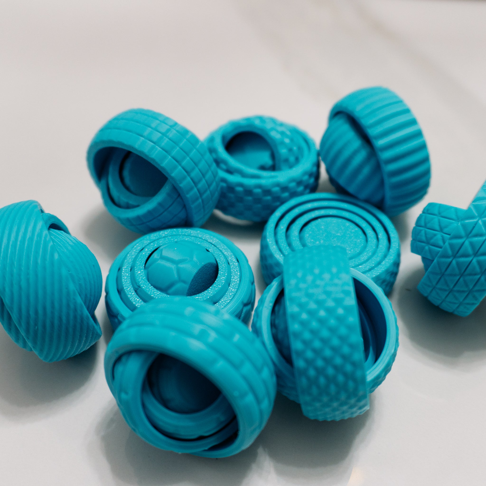 Textured Orbit Rings | Spinning Fidget Rings for Stress Relief