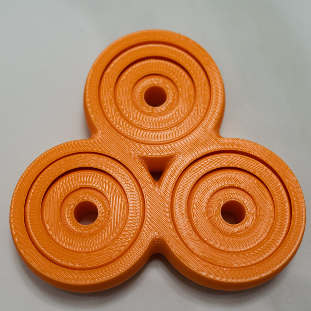 Triple Orbit Spinner | Bearing-Free Fidget Spinner Keychain