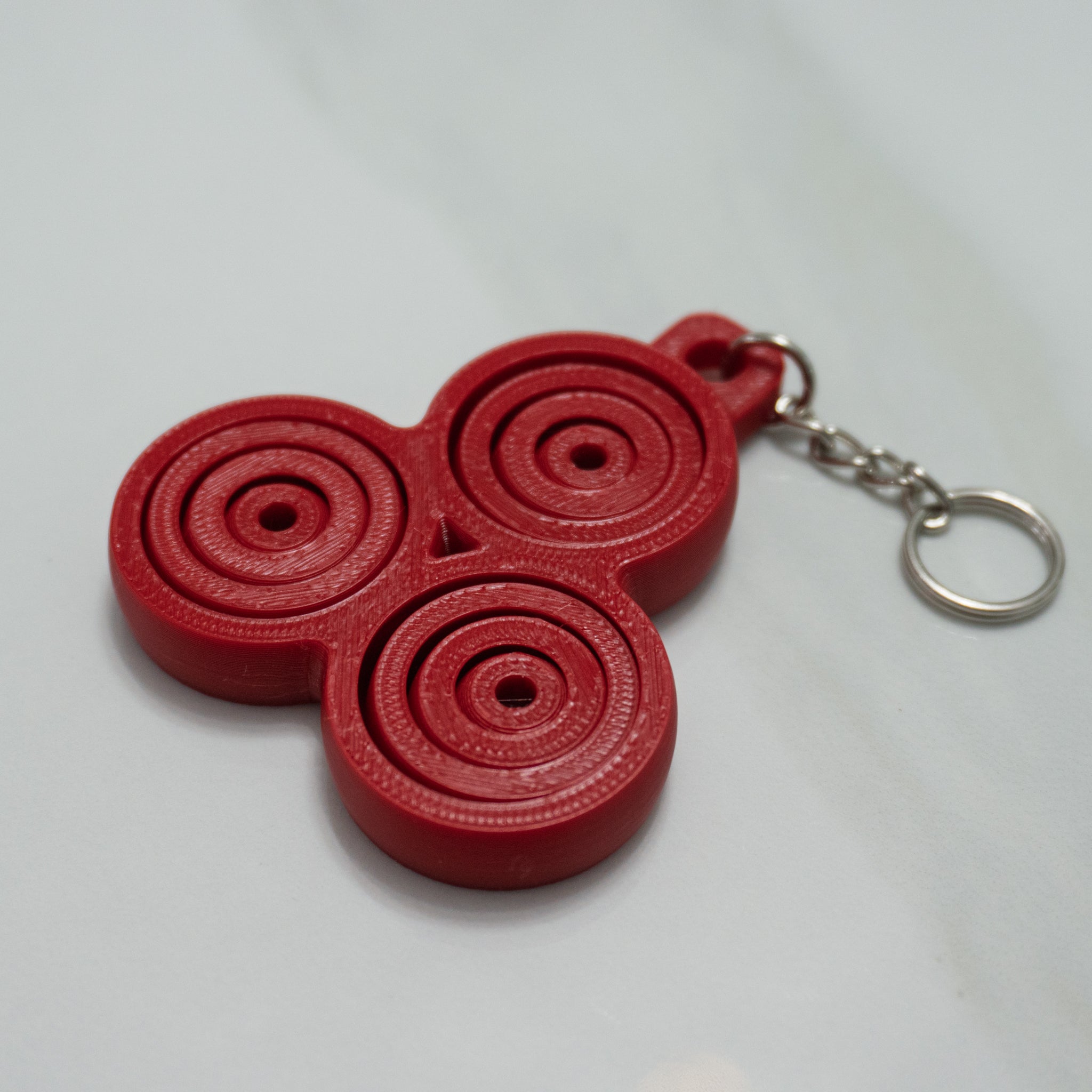 Triple Orbit Spinner | Bearing-Free Fidget Spinner Keychain