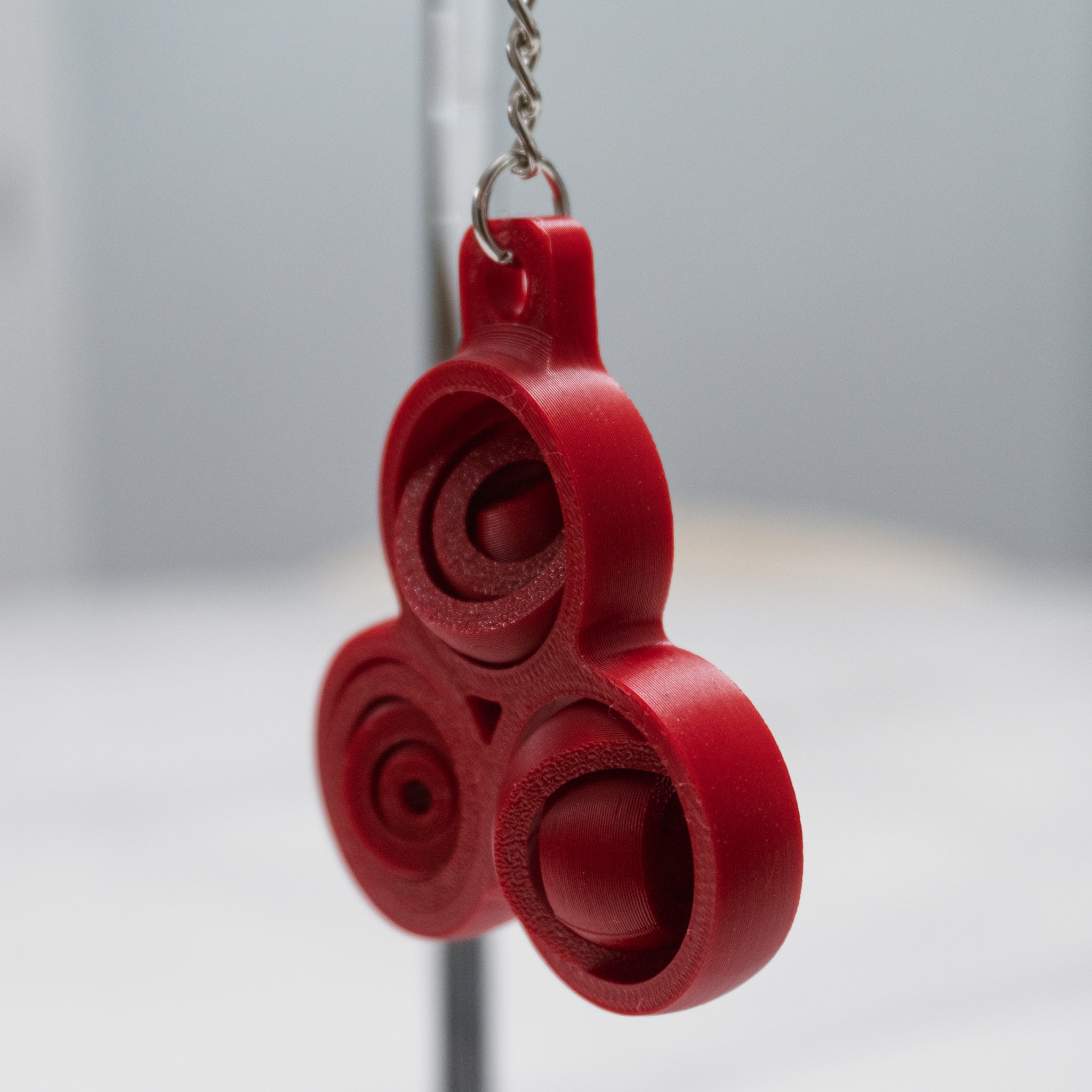 Triple Orbit Spinner | Bearing-Free Fidget Spinner Keychain