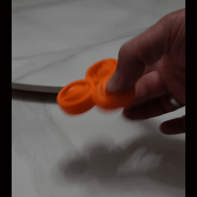 Triple Orbit Spinner | Bearing-Free Fidget Spinner Keychain