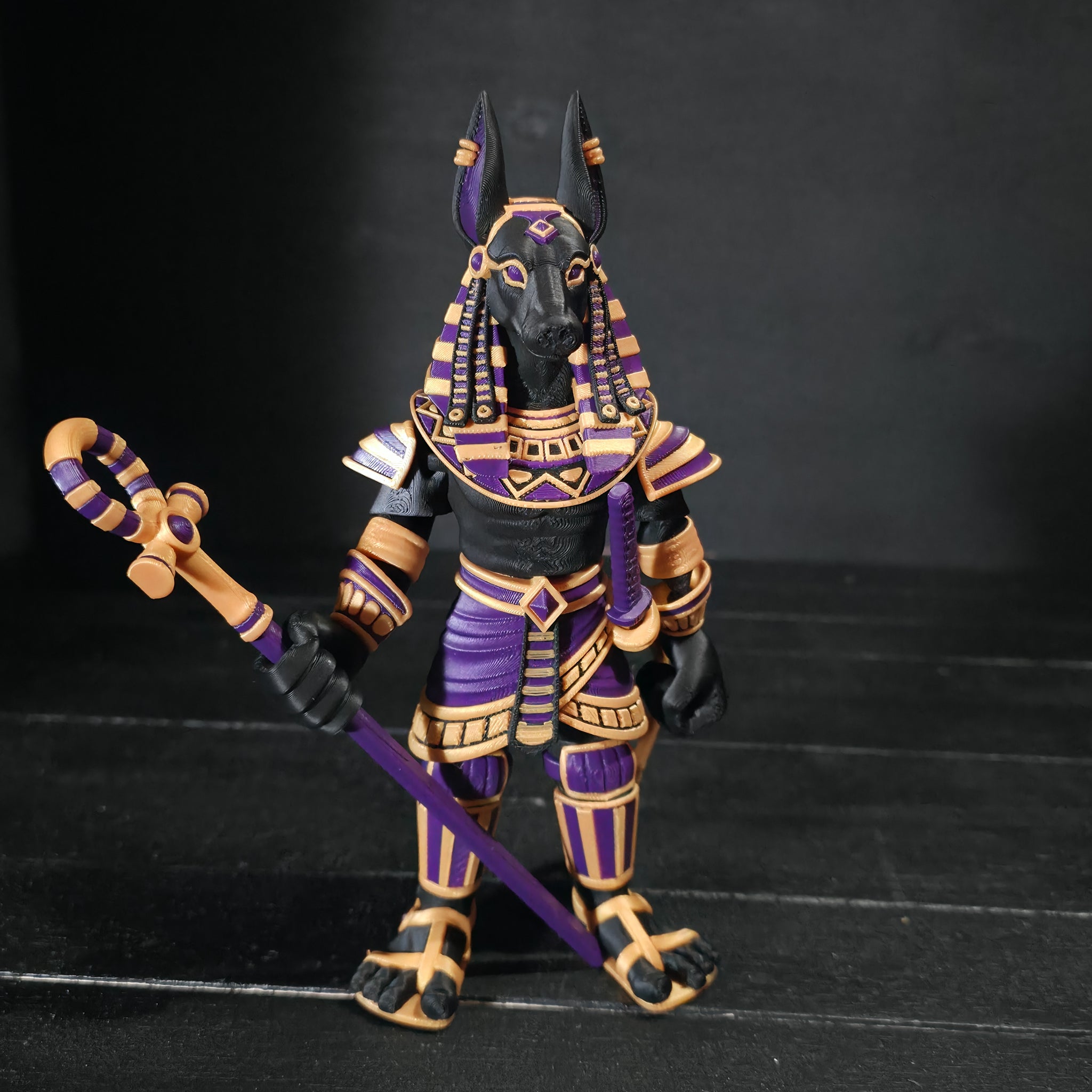 Flexi Anubis | Articulated Egyptian Jackal Warrior Figure