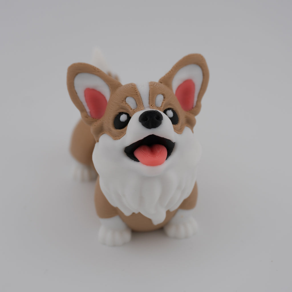 Flexi Corgi – Articulated Dog Figurine
