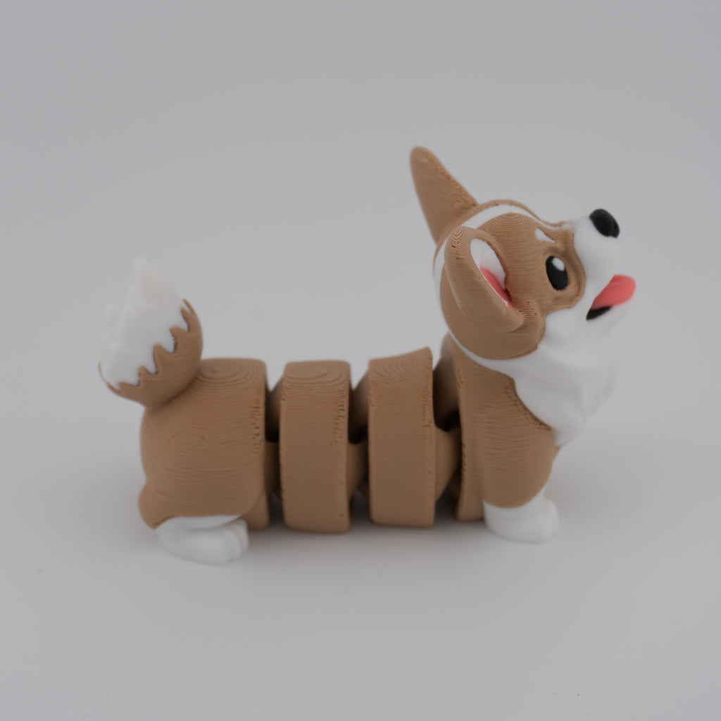 Flexi Corgi – Articulated Dog Figurine