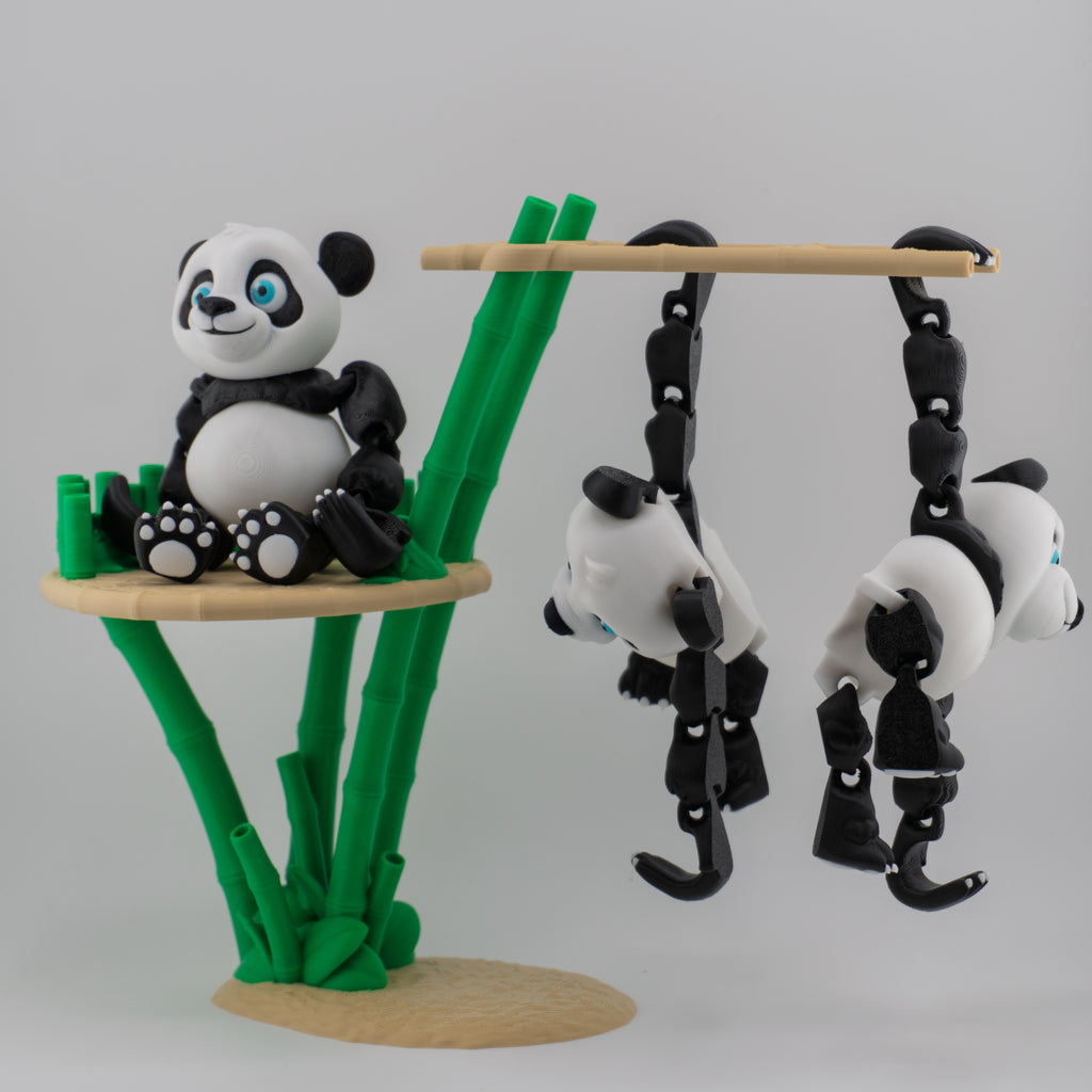 Hangtime Panda (Flexi Panda) | Fully Articulated Poseable Panda Figurine