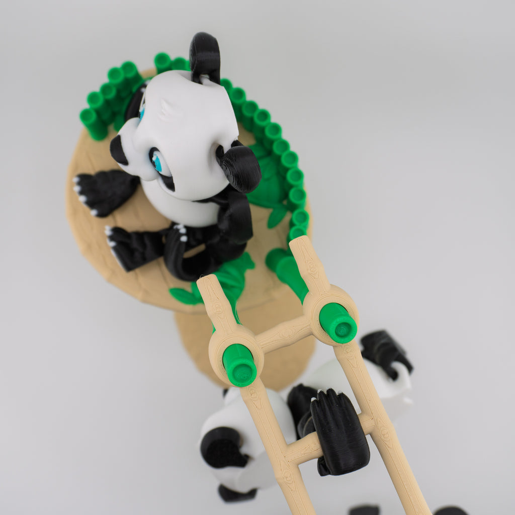 Hangtime Panda (Flexi Panda) | Fully Articulated Poseable Panda Figurine