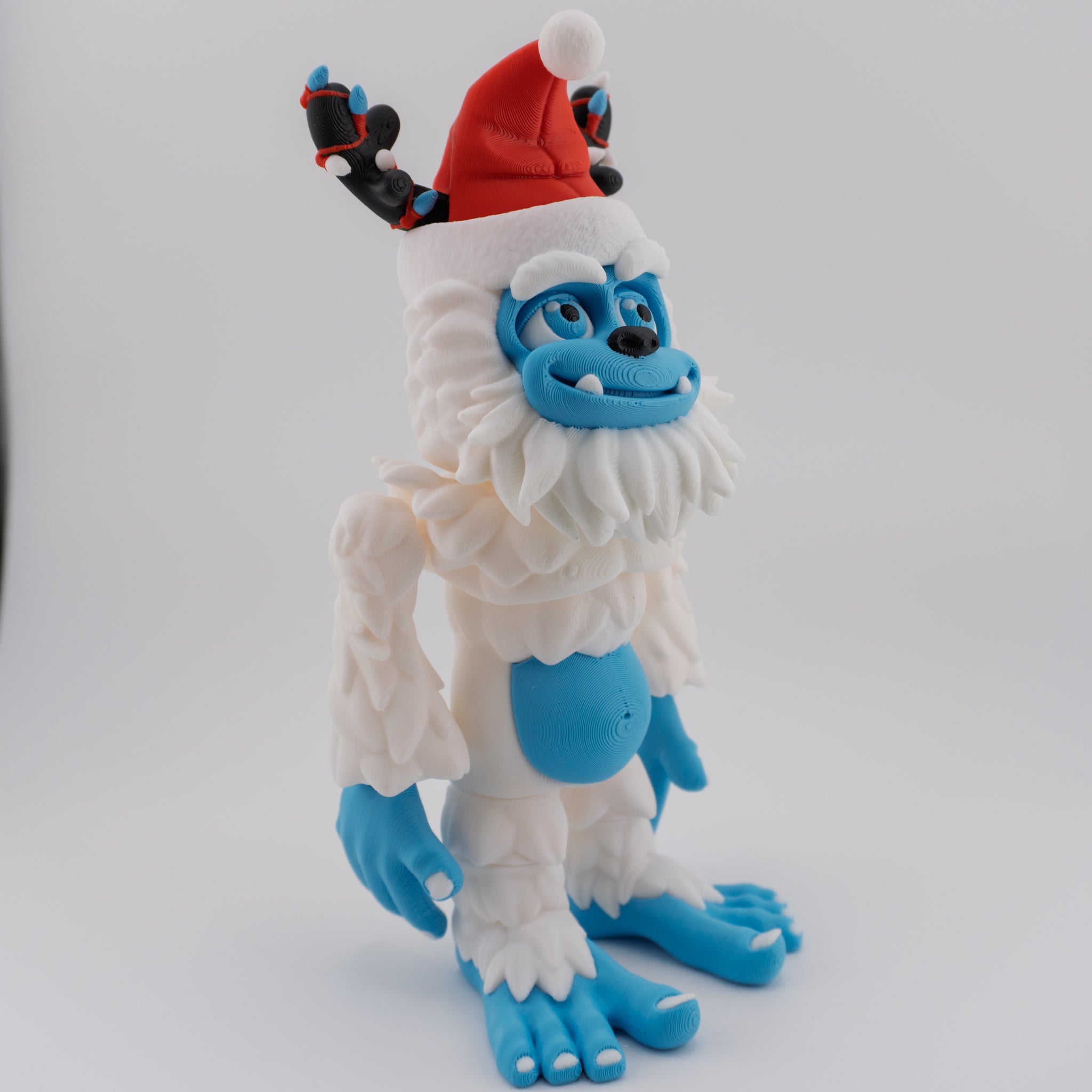 Flexi Holiday Yeti | Articulated Christmas Figurine | 3 Sizes Available