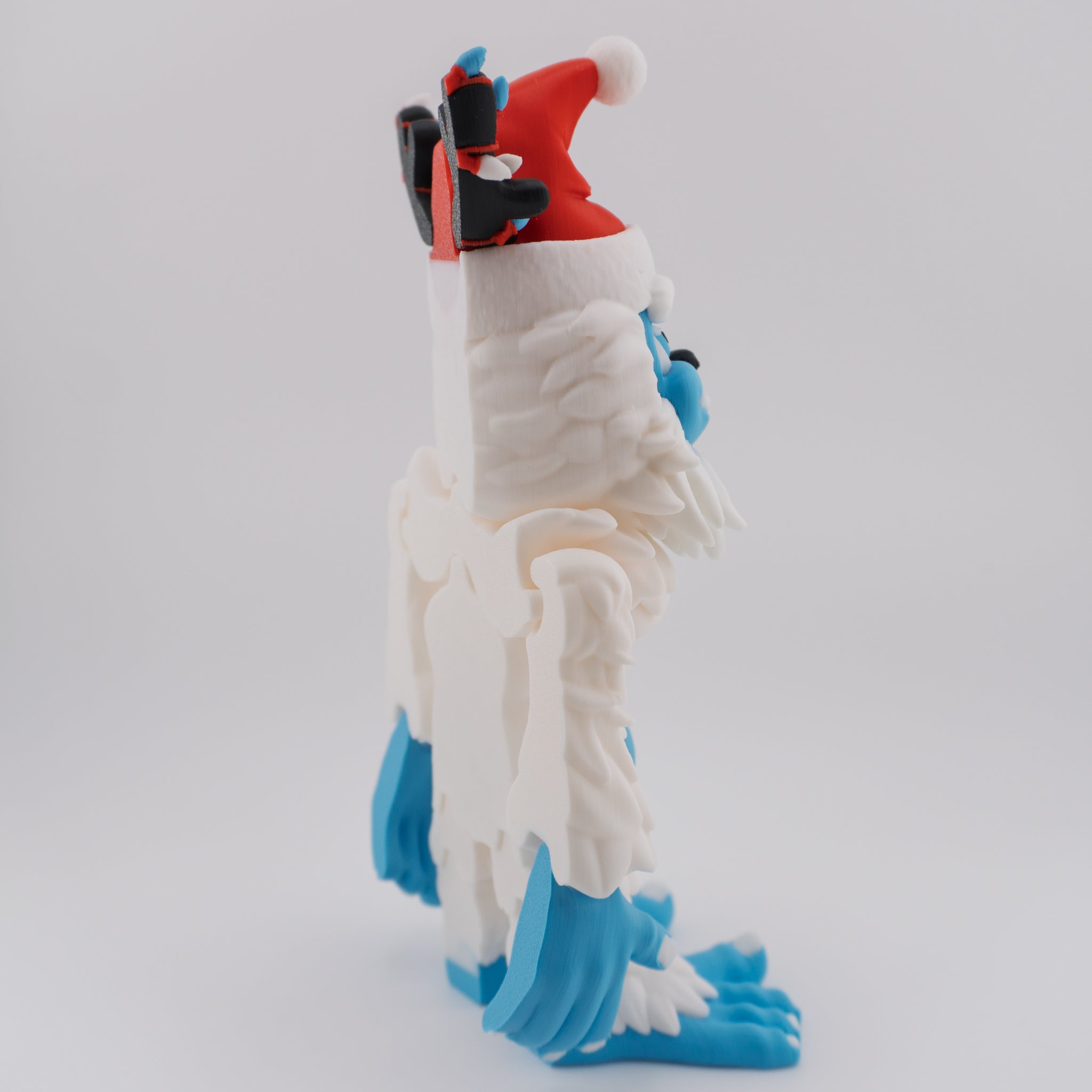 Flexi Holiday Yeti | Articulated Christmas Figurine | 3 Sizes Available