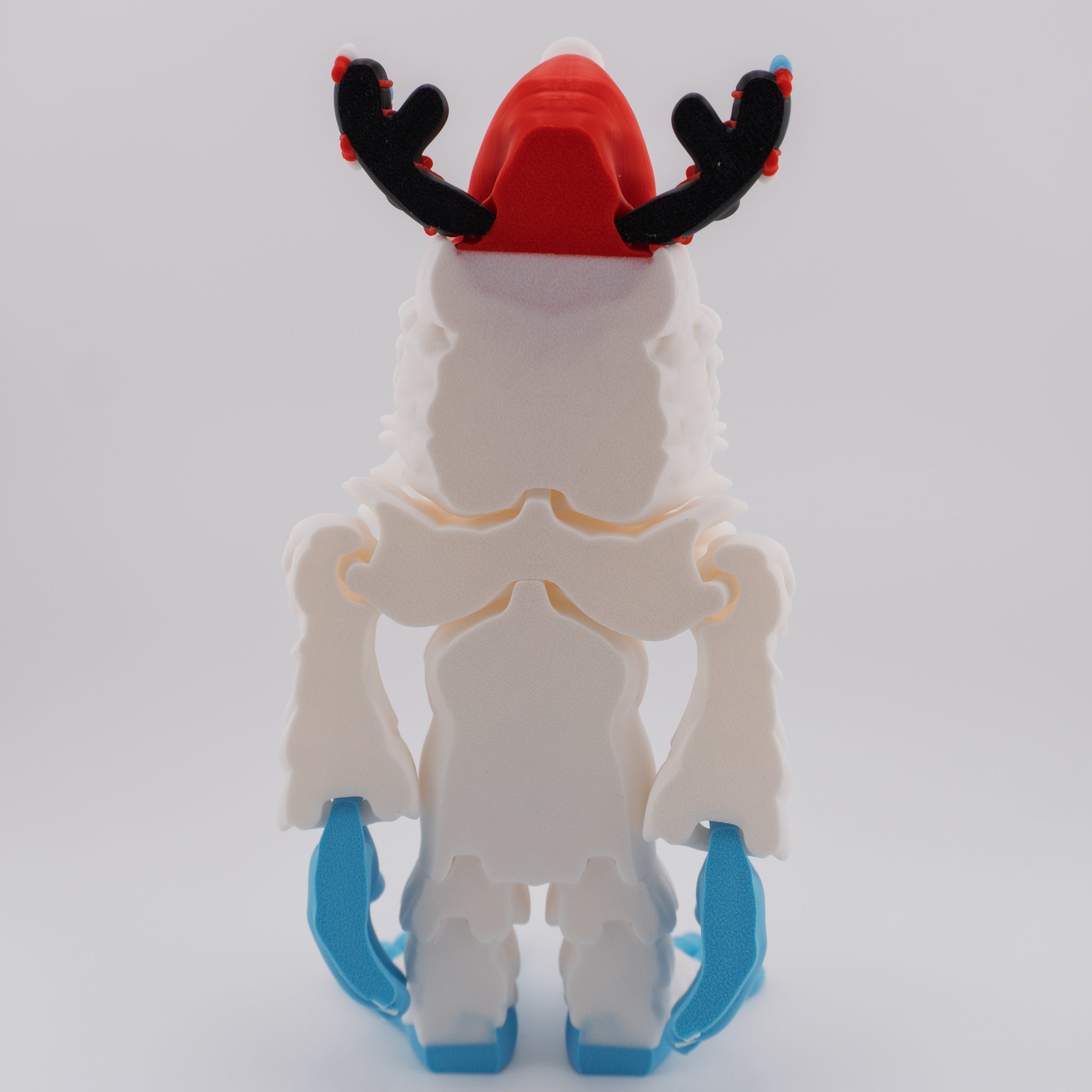 Flexi Holiday Yeti | Articulated Christmas Figurine | 3 Sizes Available
