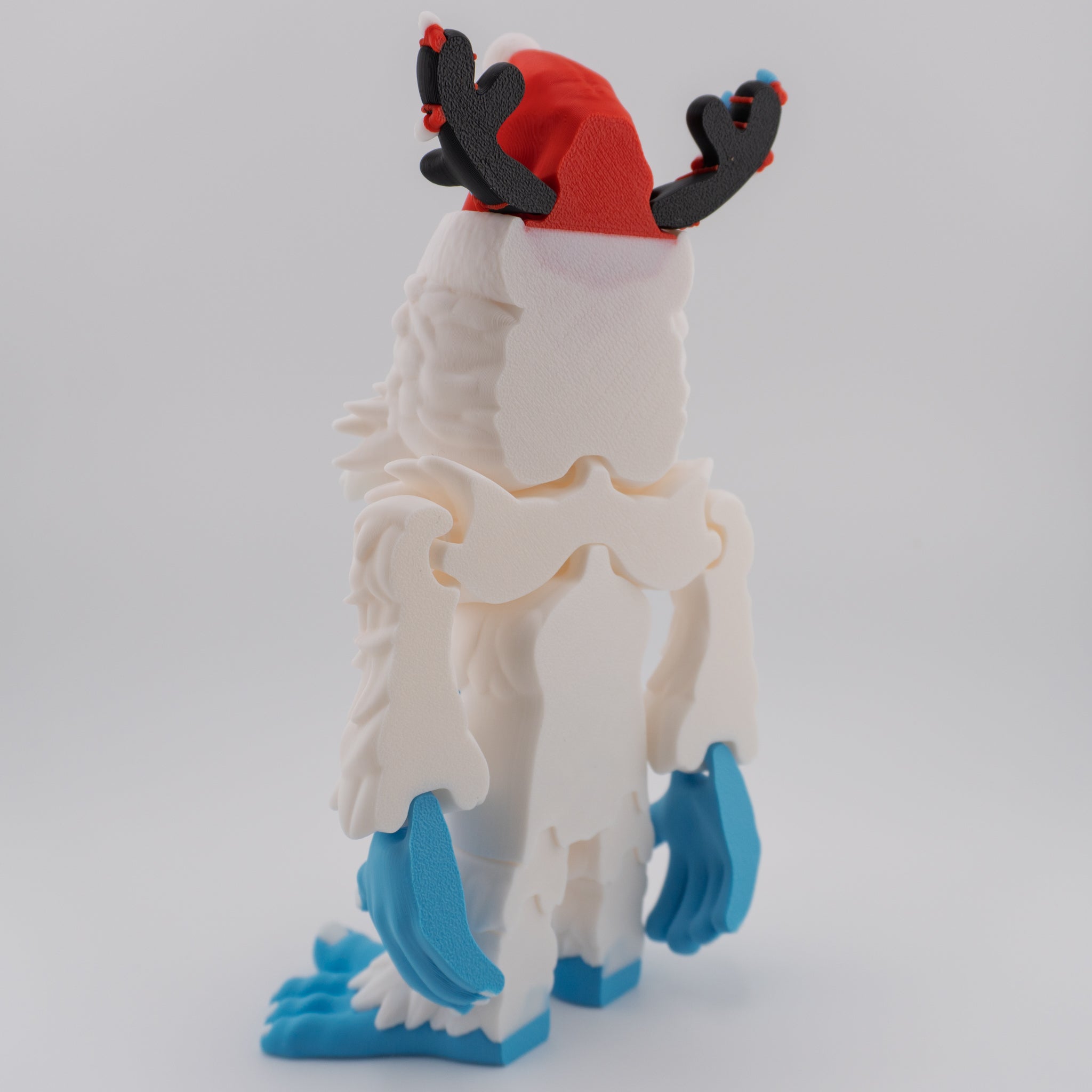 Flexi Holiday Yeti | Articulated Christmas Figurine | 3 Sizes Available