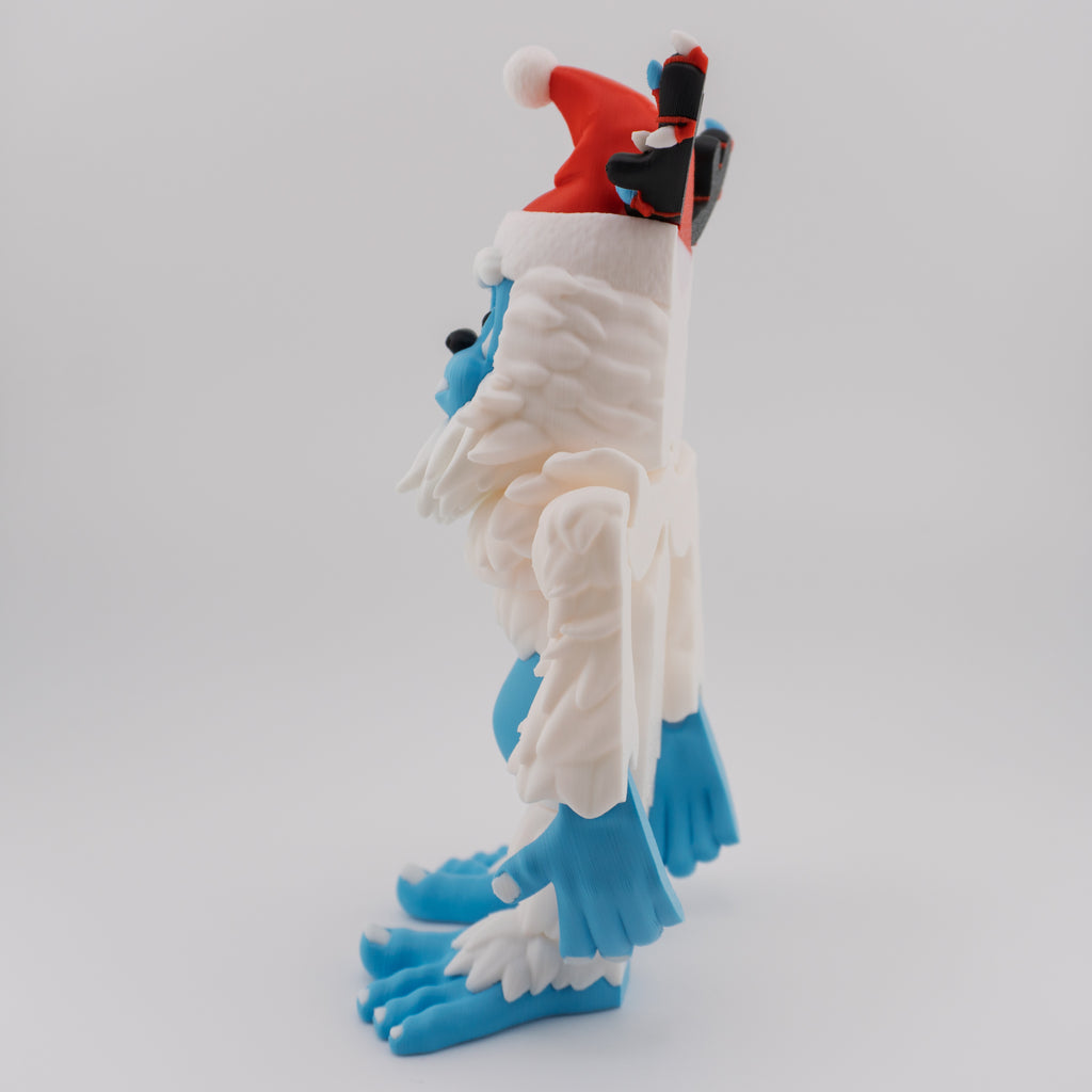 Flexi Holiday Yeti | Articulated Christmas Figurine | 3 Sizes Available