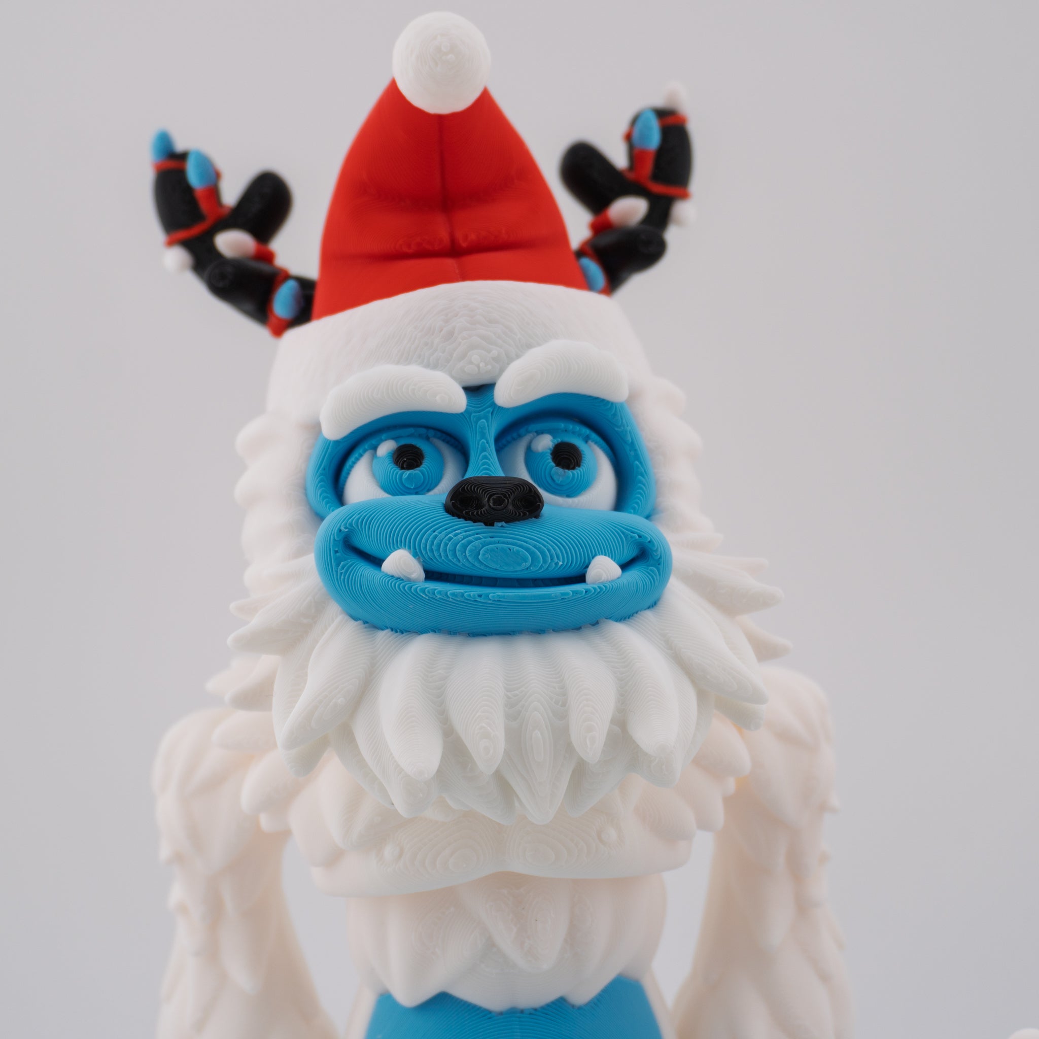 Flexi Holiday Yeti | Articulated Christmas Figurine | 3 Sizes Available