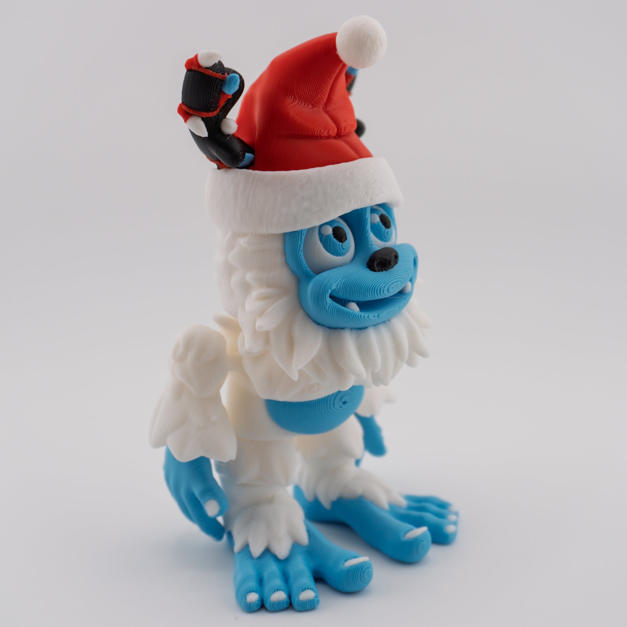 Flexi Holiday Yeti | Articulated Christmas Figurine | 3 Sizes Available