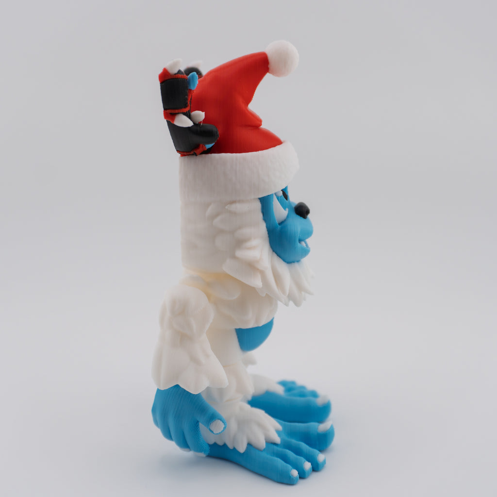 Flexi Holiday Yeti | Articulated Christmas Figurine | 3 Sizes Available