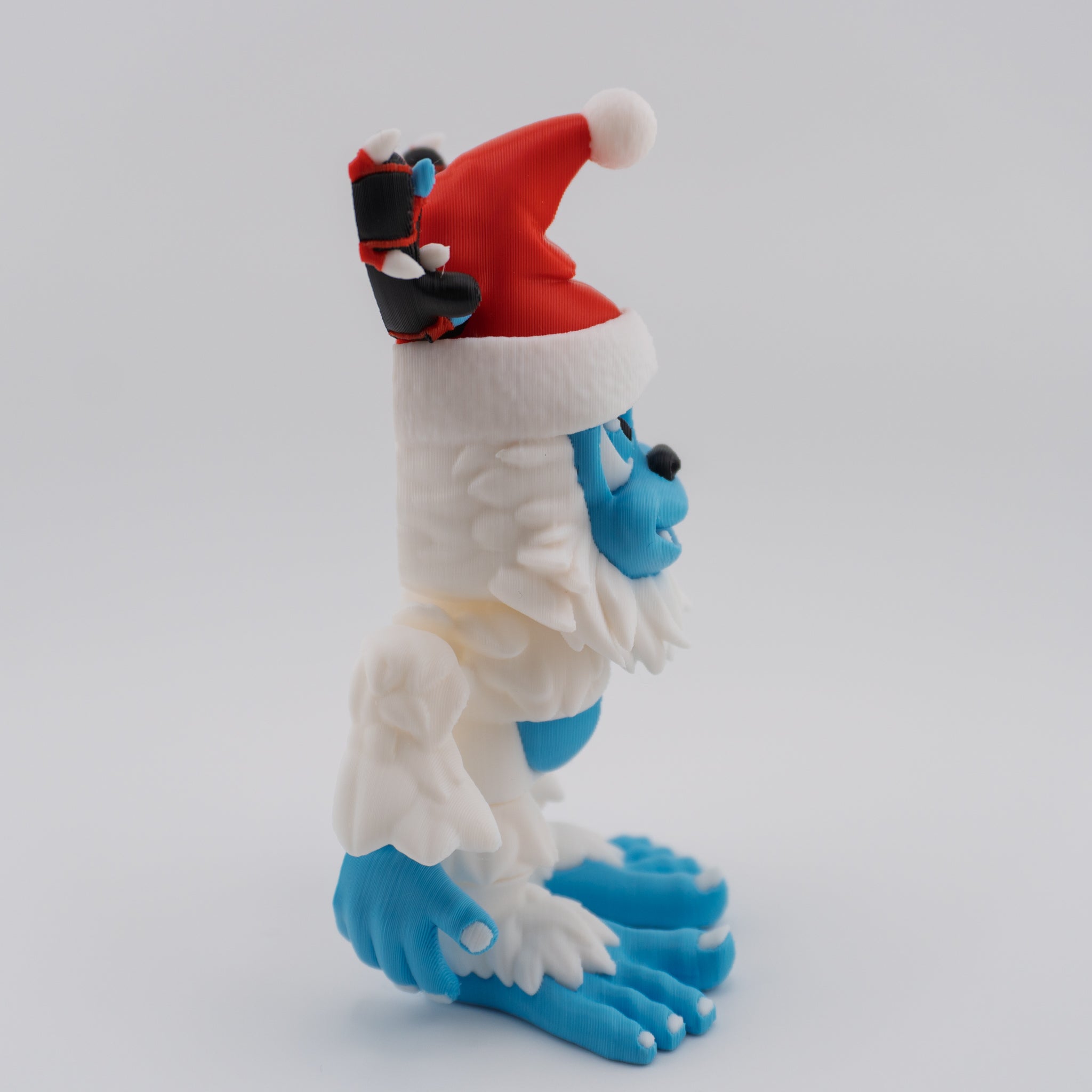Flexi Holiday Yeti | Articulated Christmas Figurine | 3 Sizes Available