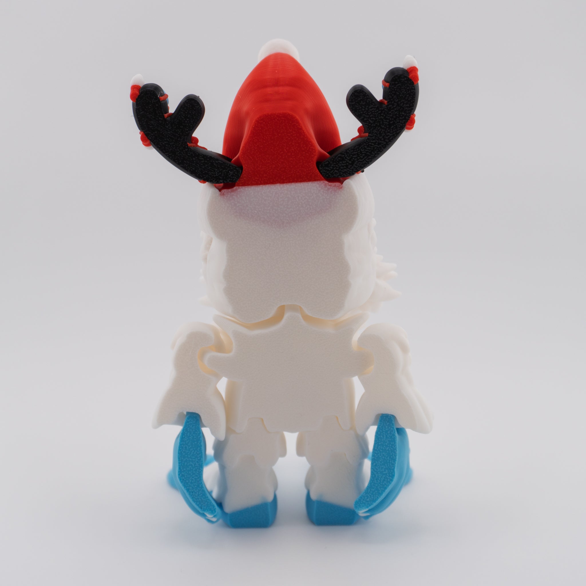 Flexi Holiday Yeti | Articulated Christmas Figurine | 3 Sizes Available