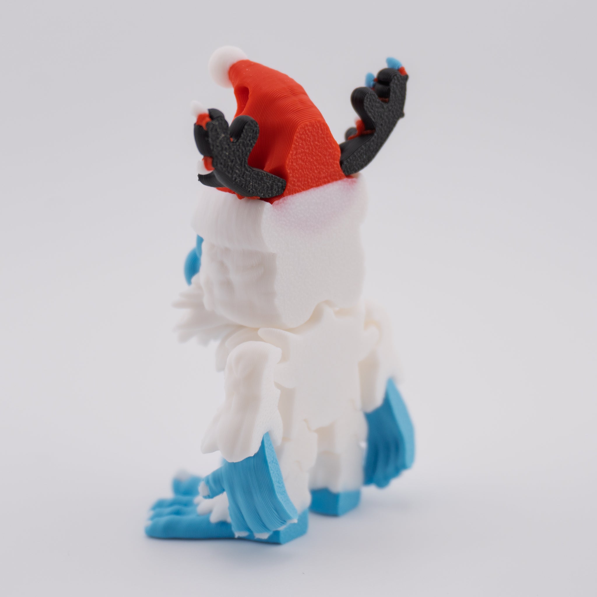Flexi Holiday Yeti | Articulated Christmas Figurine | 3 Sizes Available
