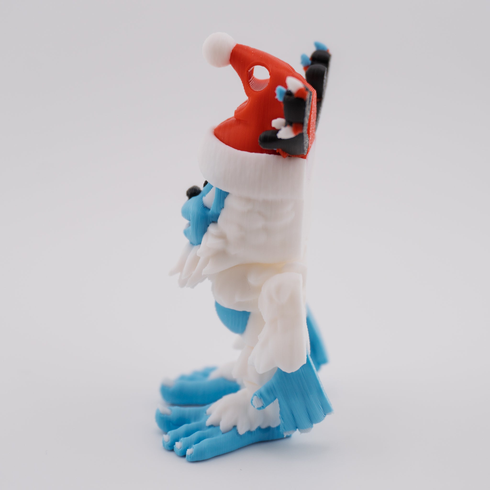Flexi Holiday Yeti | Articulated Christmas Figurine | 3 Sizes Available