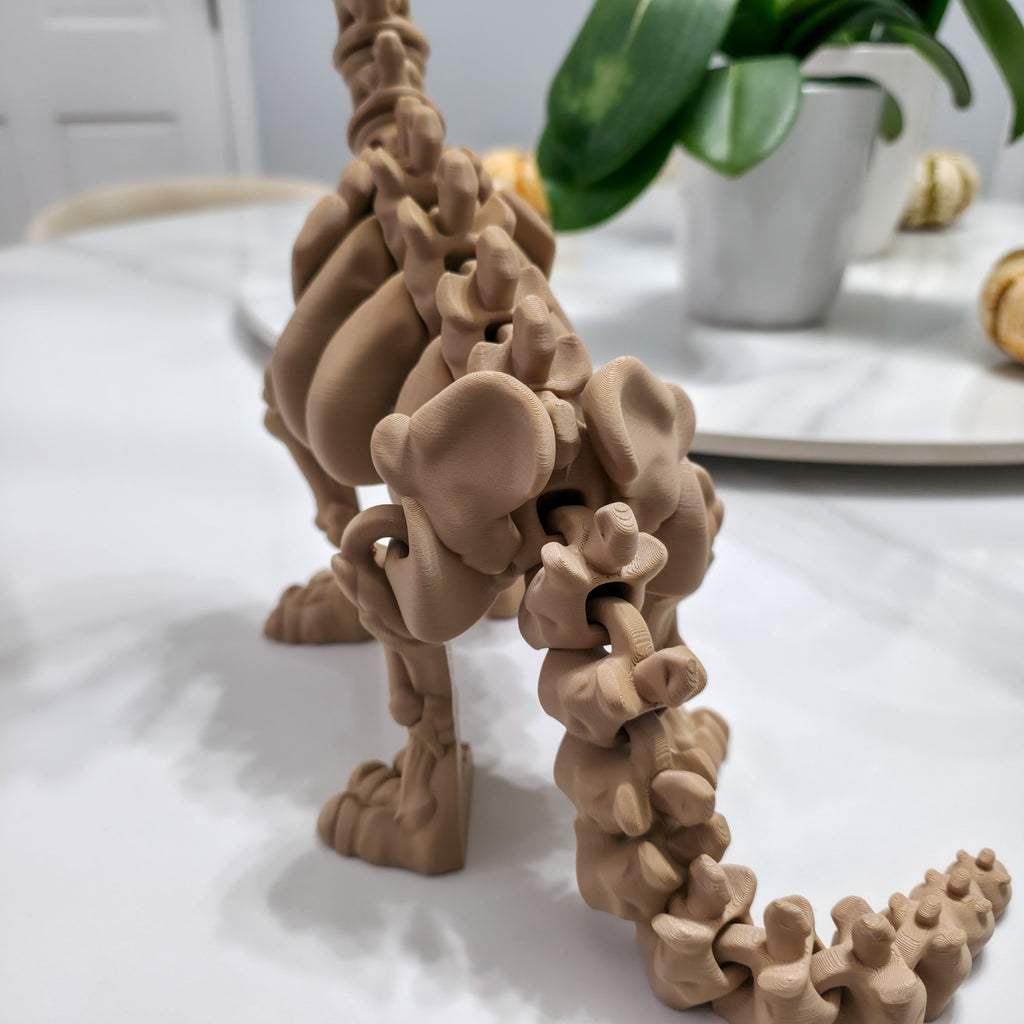 Flexi Skeleton Brachiosaurus | 3D Printed Fossil Collectible