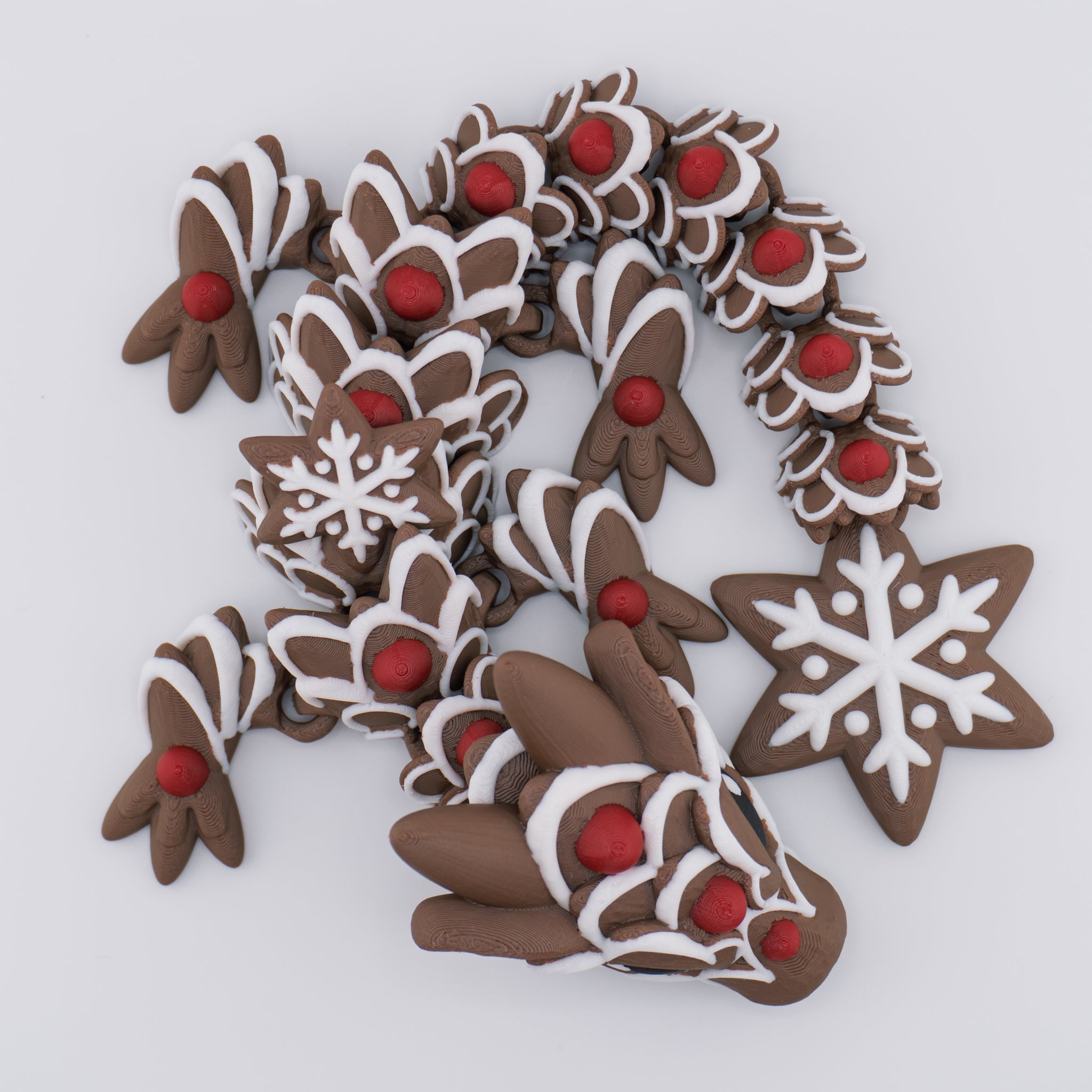 Gingerbread Dragon – Articulated Holiday Cookie Dragon | About 12.5" Long