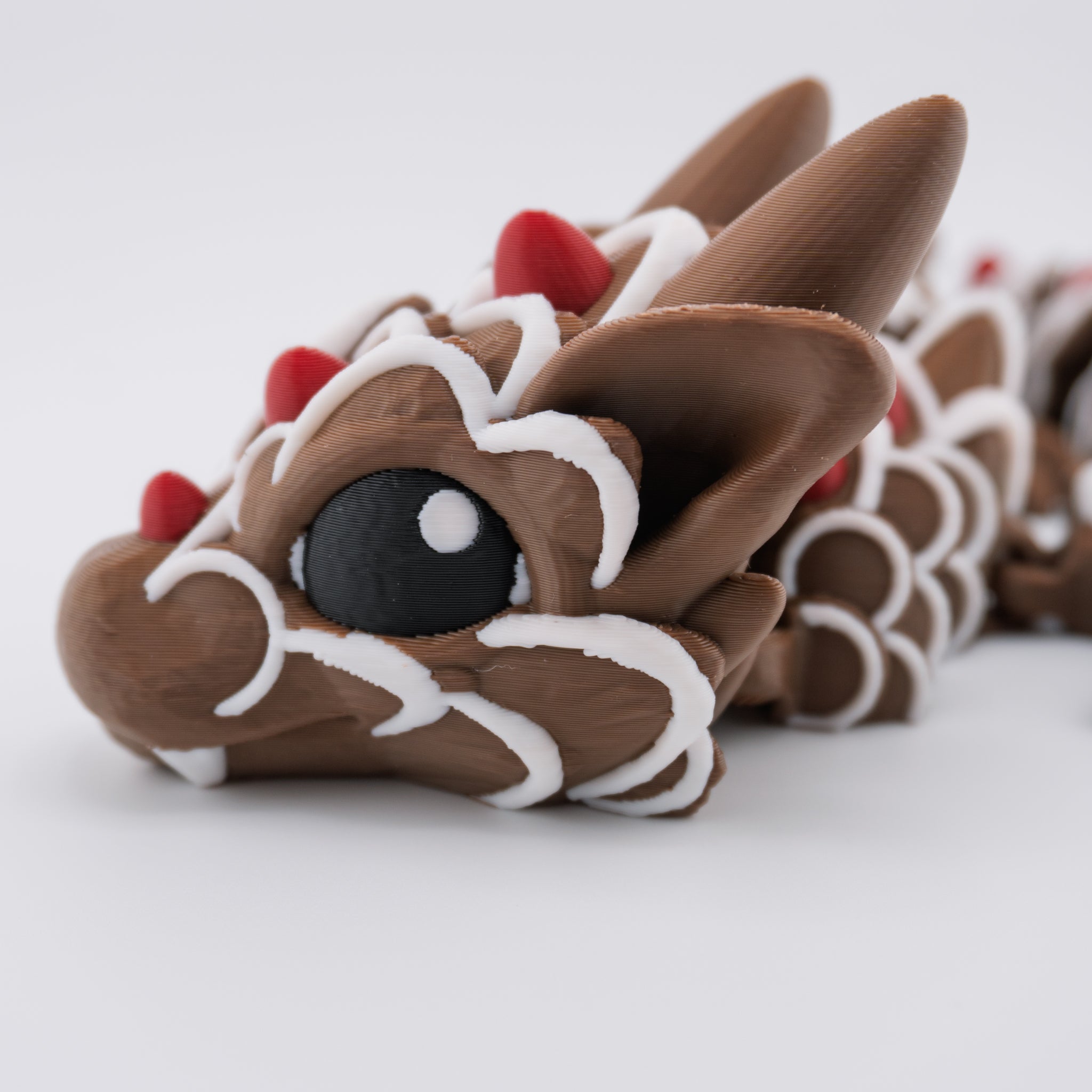 Gingerbread Dragon – Articulated Holiday Cookie Dragon | About 12.5" Long