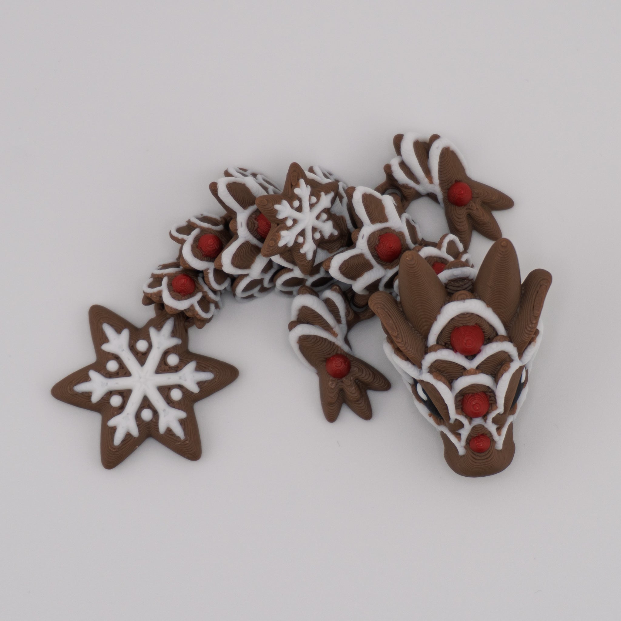 Gingerbread Dragon – Articulated Holiday Cookie Dragon | About 12.5" Long